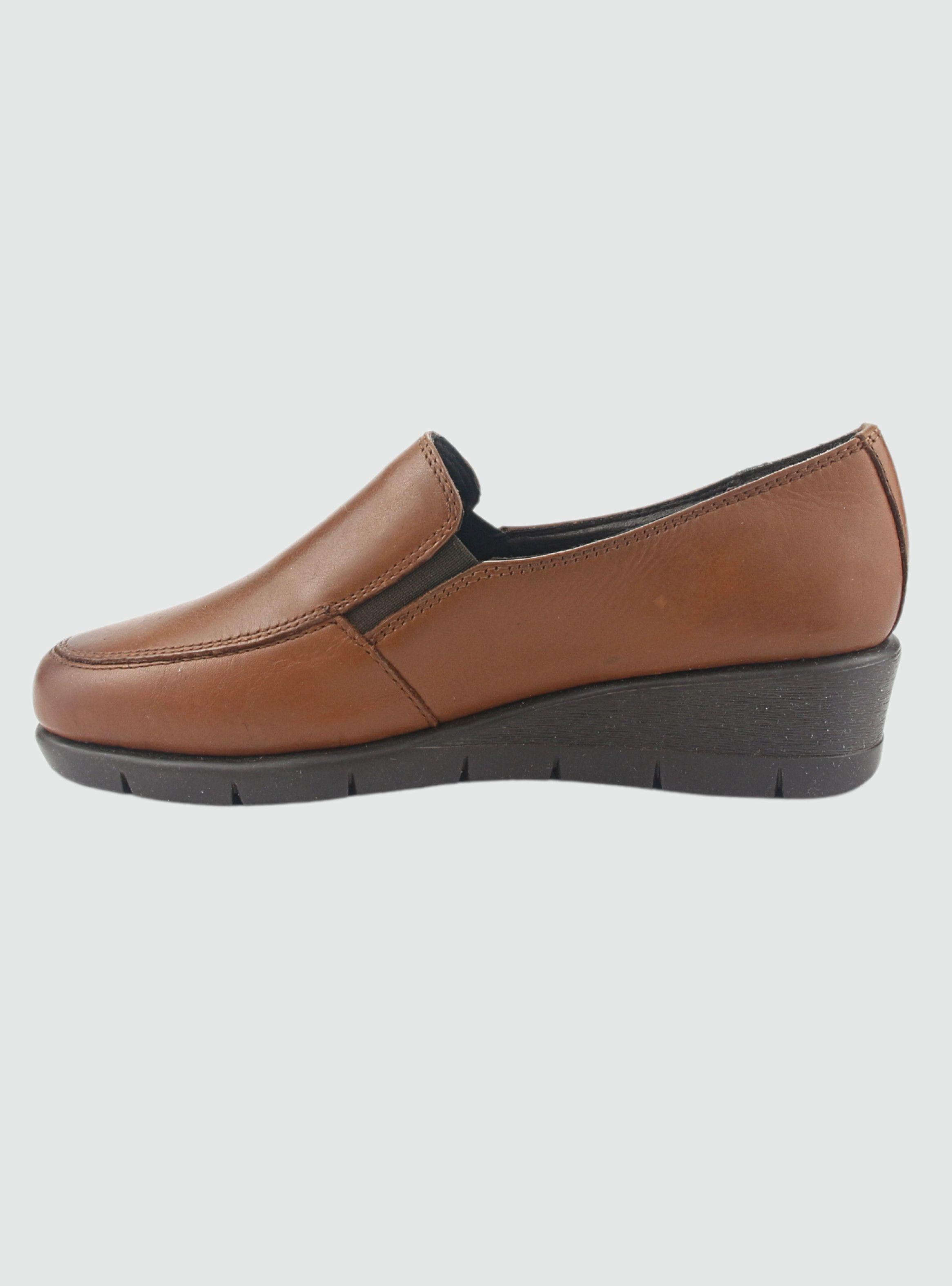 Zapato de Cuero Mujer Casual Café Calafate-1