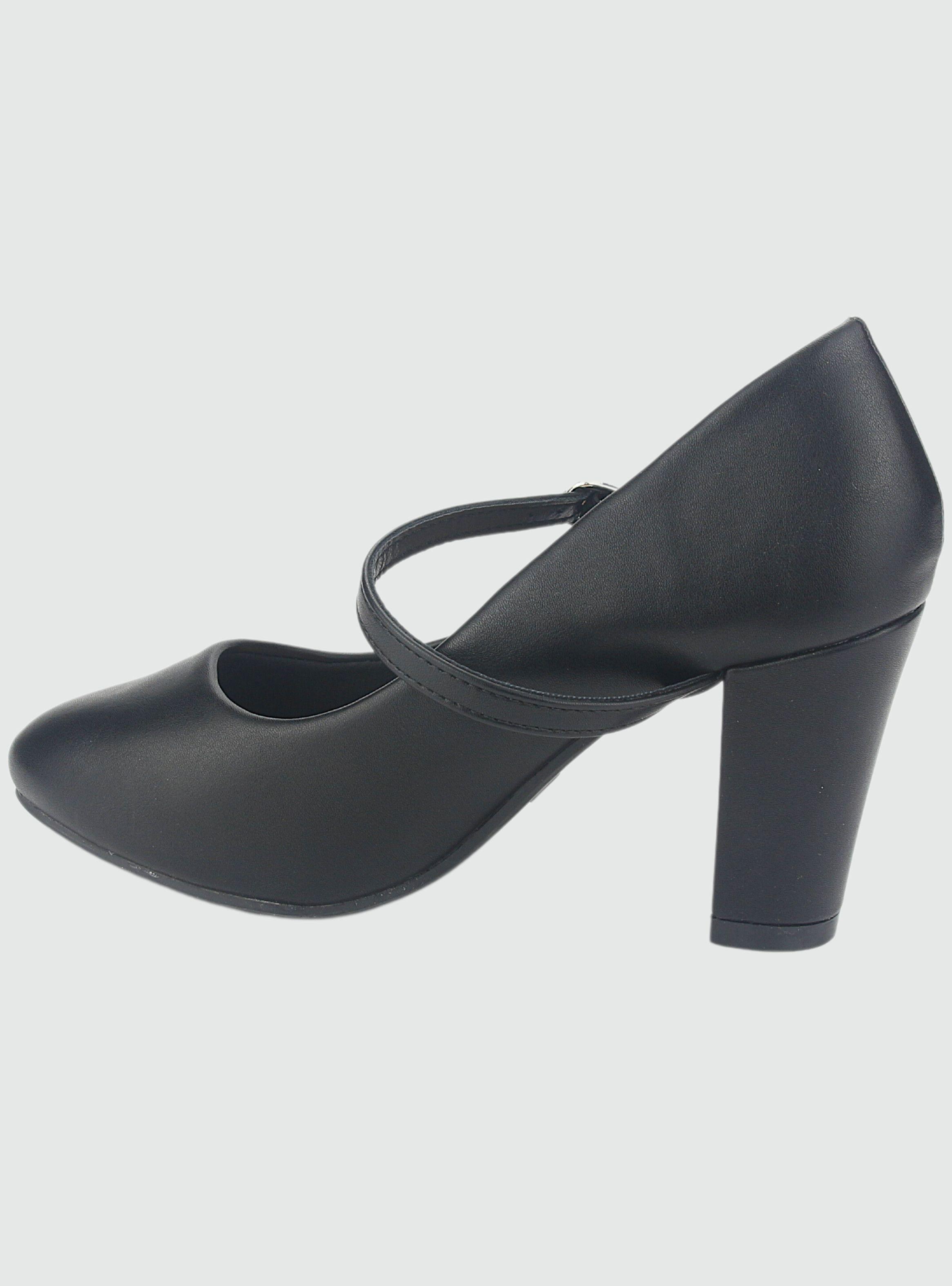 Zapato Chalada Mujer Cobna-5 Negro Casual-1