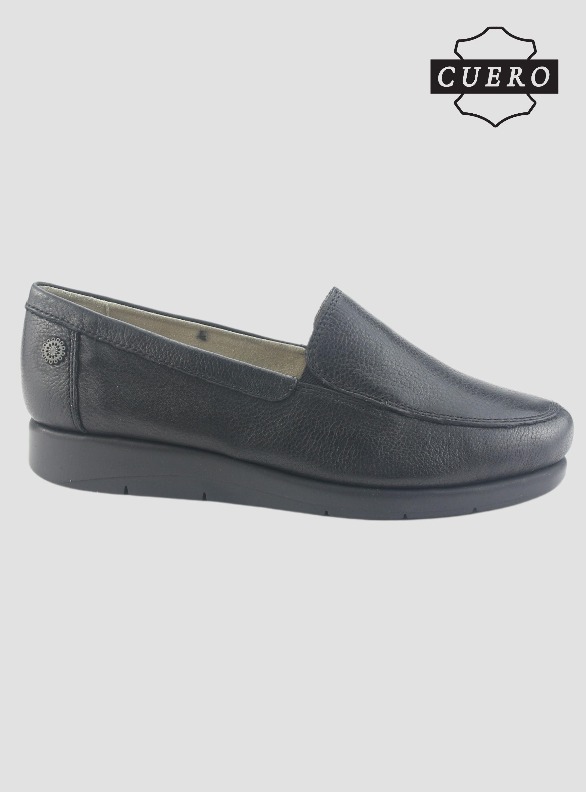 Mocasin de Cuero Chalada Mujer Cira-1 Negro Casual-1
