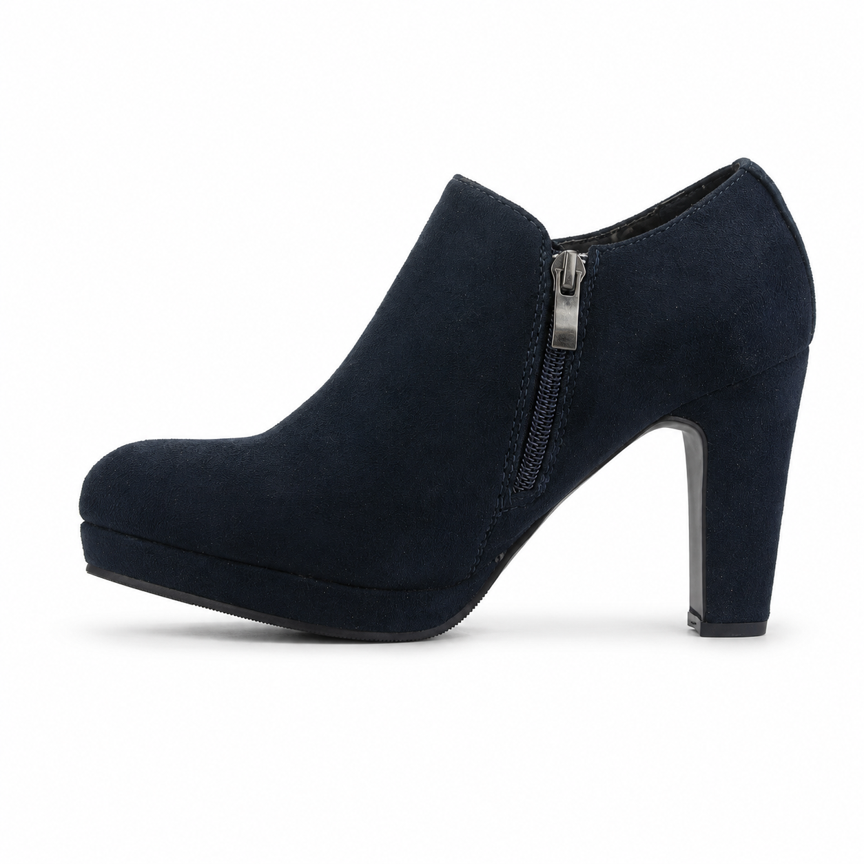 Zapato Azul Marino Mujer Casual Chalada Plataform-1