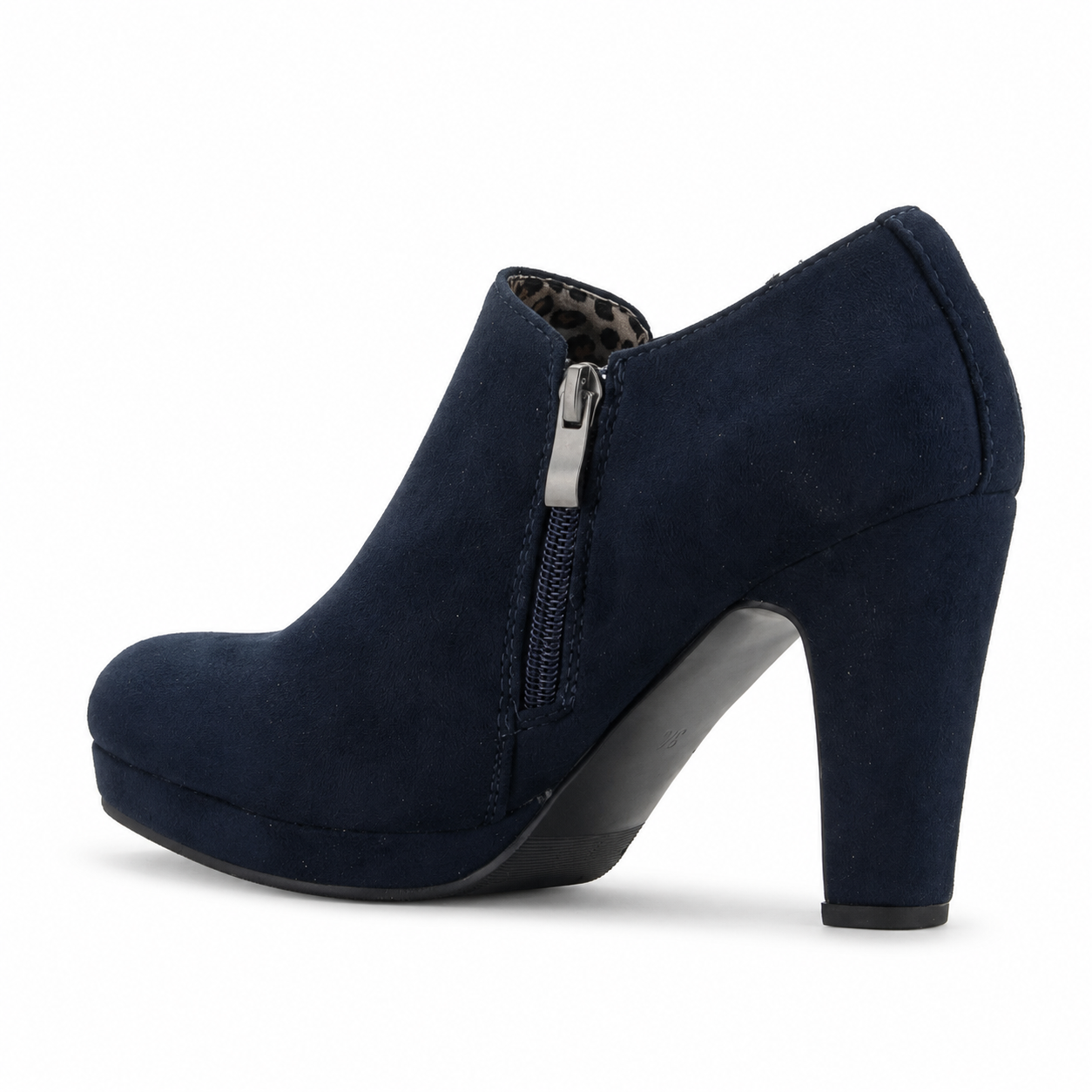 Zapato Azul Marino Mujer Casual Chalada Plataform-3