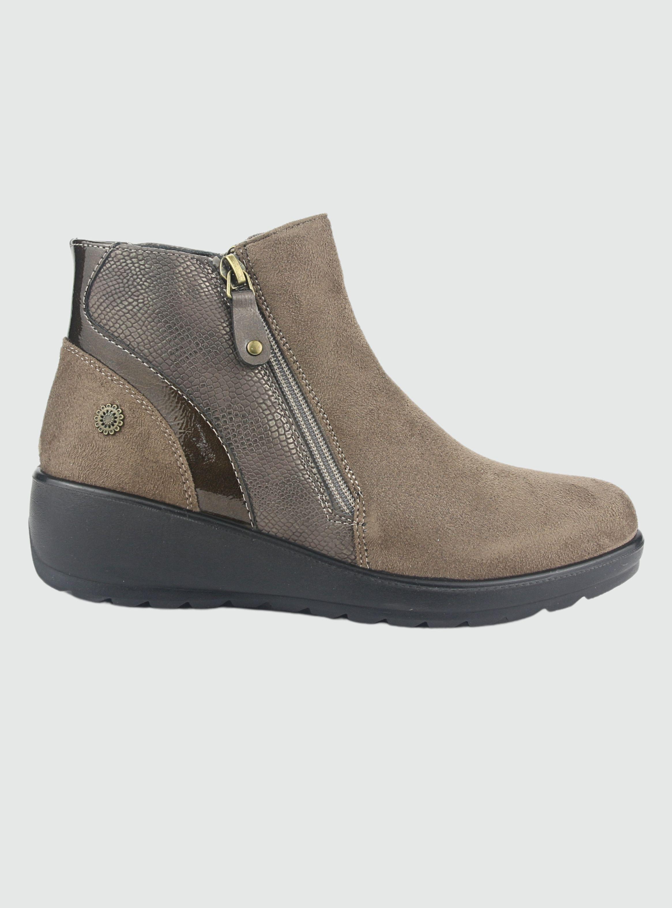 Botin Chalada Mujer Confort-5 Taupe Casual-0