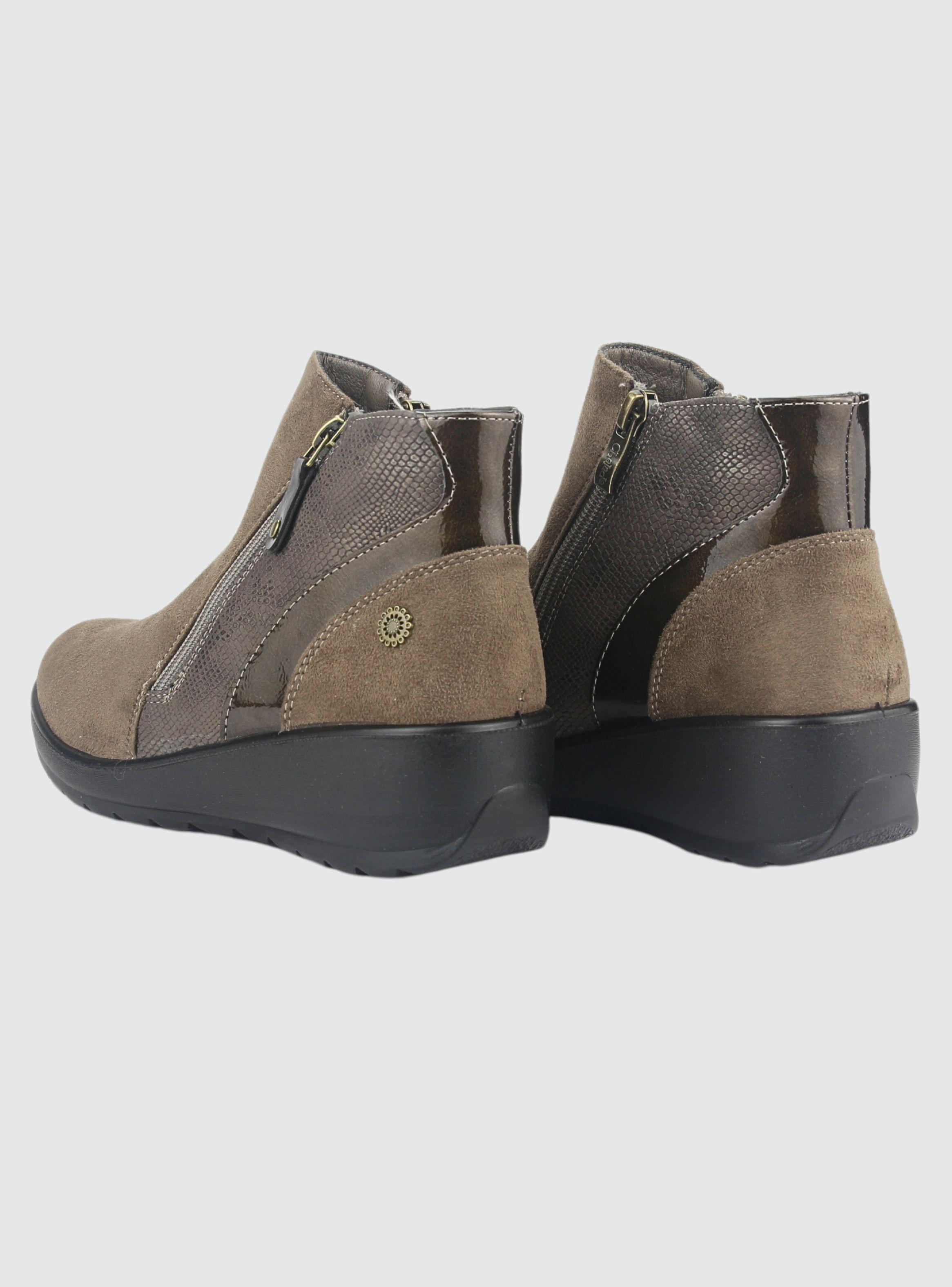 Botin Chalada Mujer Confort-5 Taupe Casual-5