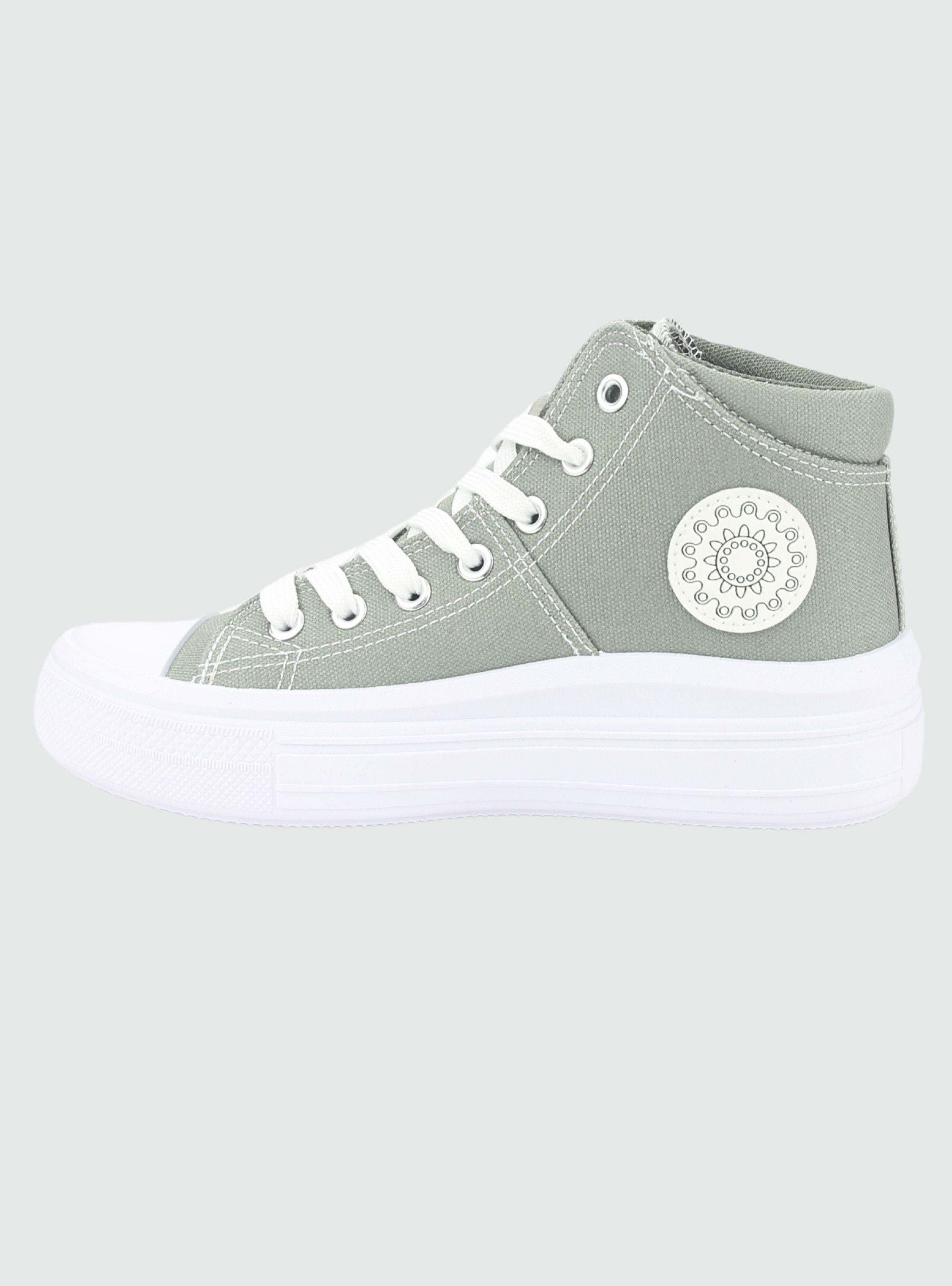 Zapatilla Chalada Mujer Clu-15 Oliva Urbano-1