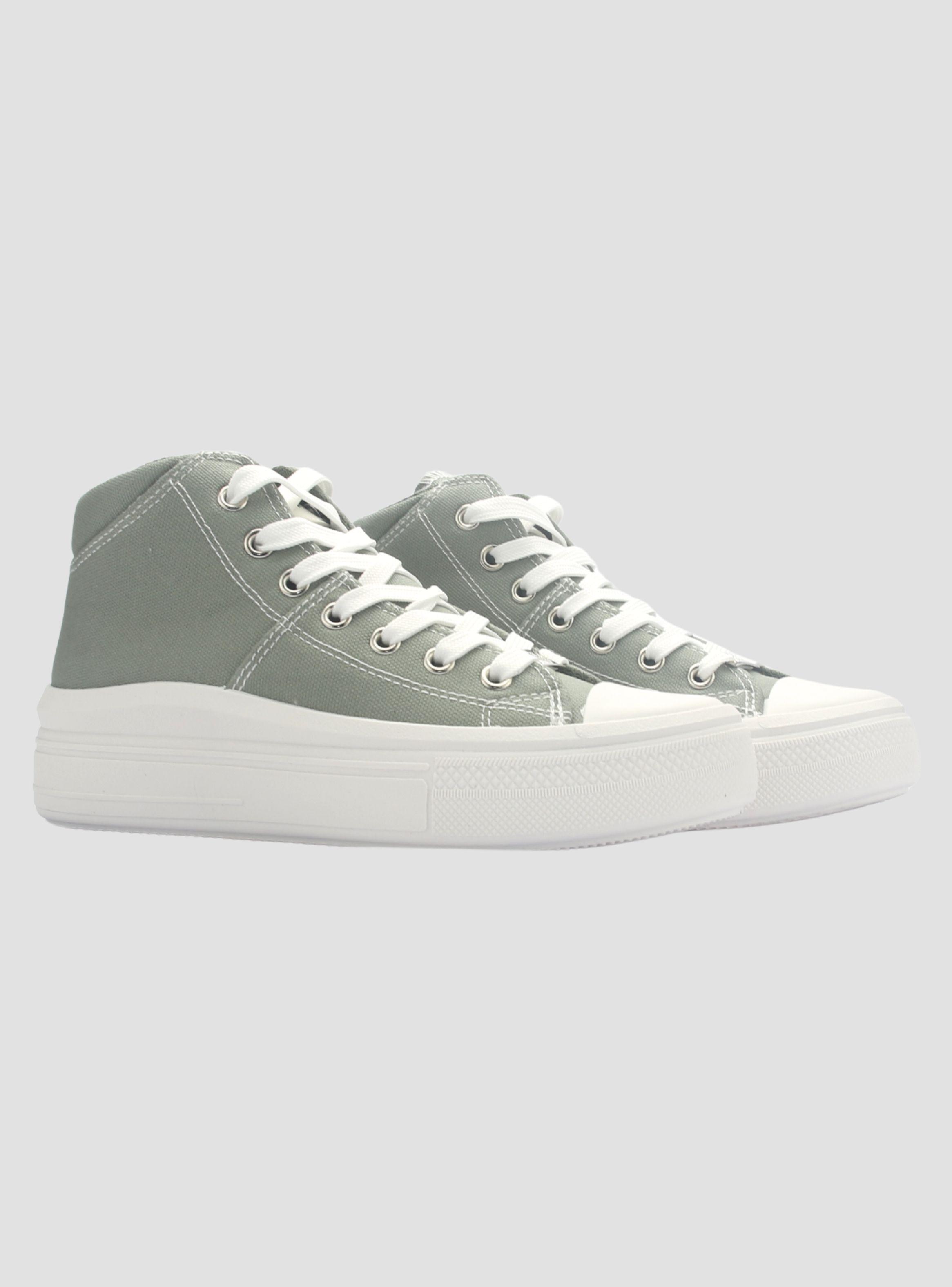 Zapatilla Chalada Mujer Clu-15 Oliva Urbano-4