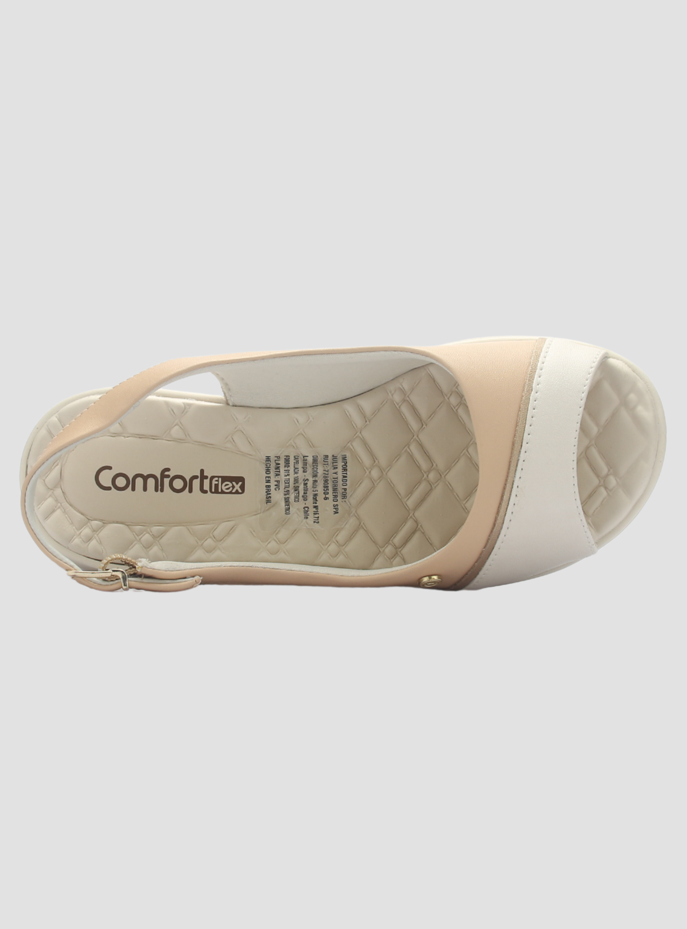 Sandalia Mujer Beige Comfortflex 2586405 Casual-4