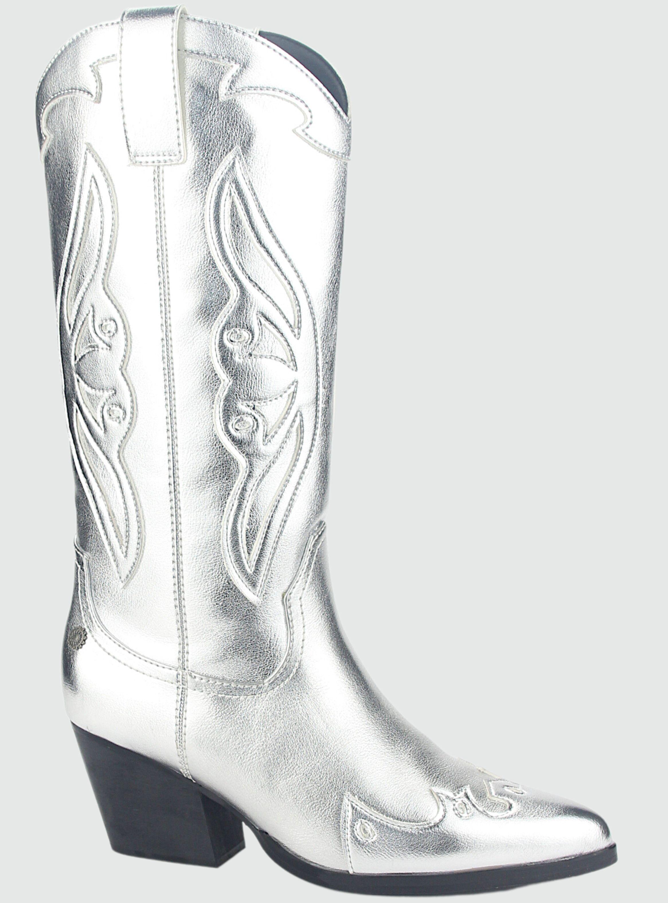 Bota Chalada Mujer Westnew-2 Plateado Casual-0