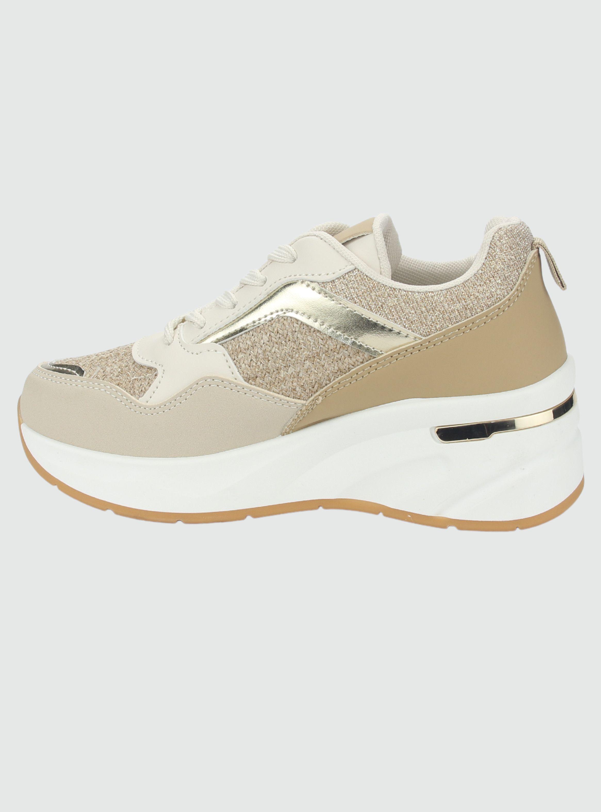 Zapatilla Chalada Mujer Juna-1 Beige Casual-1