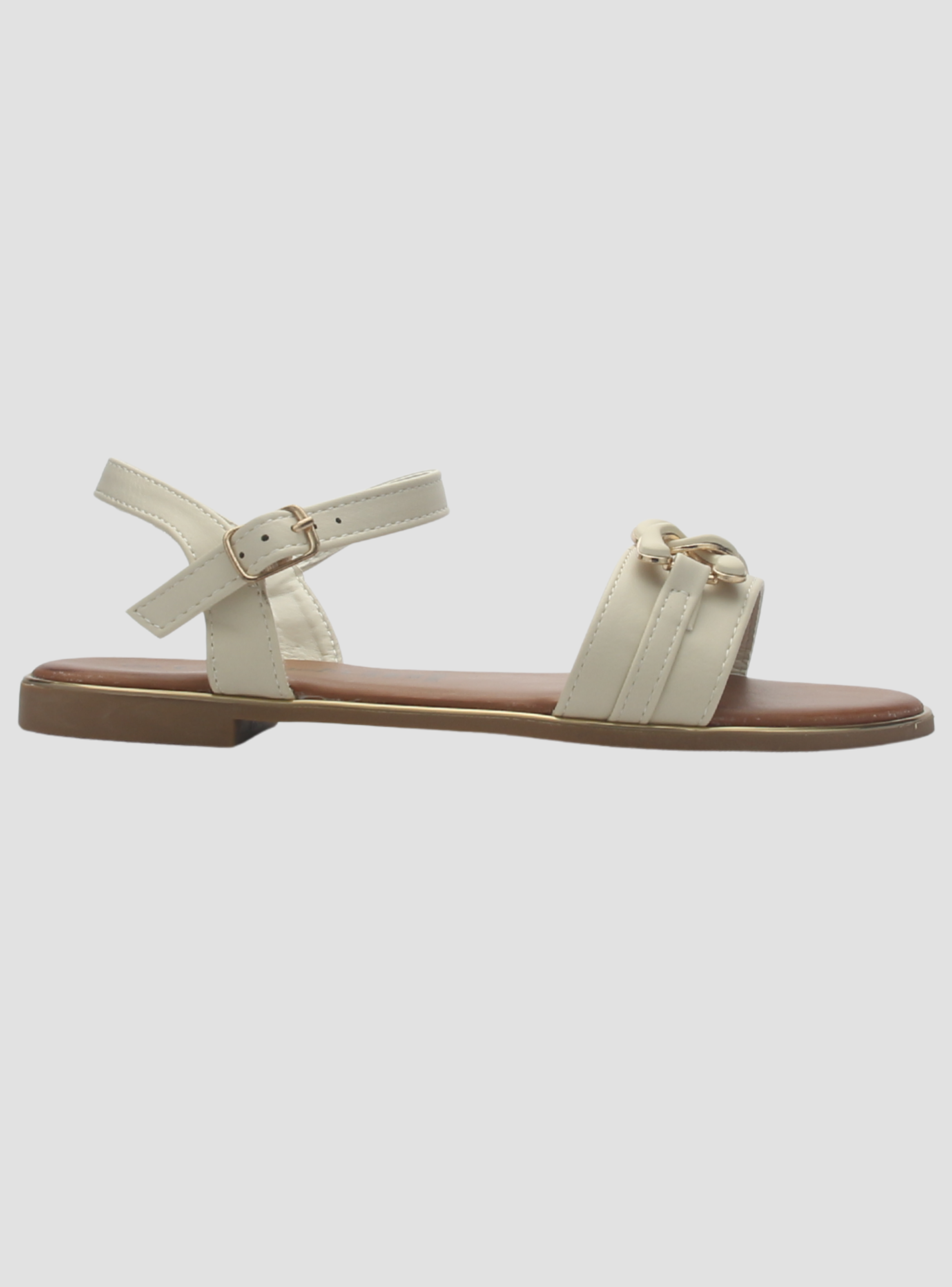 Sandalia de Mujer de color Beige Casual Chalada Buckel-3-0