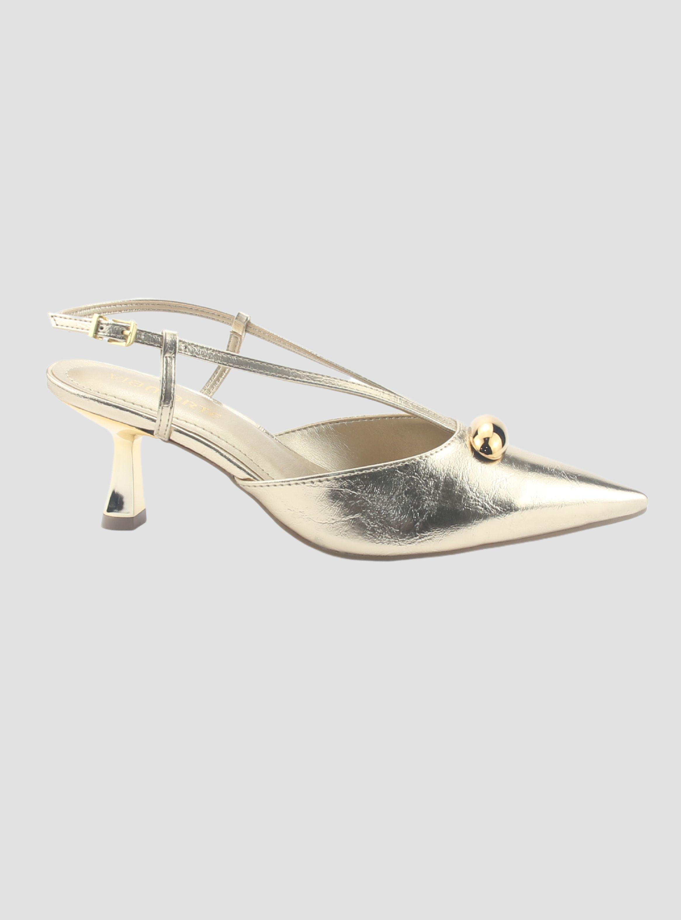 Zapato Via Marte Mujer 168-001-02 Dorado Casual-0