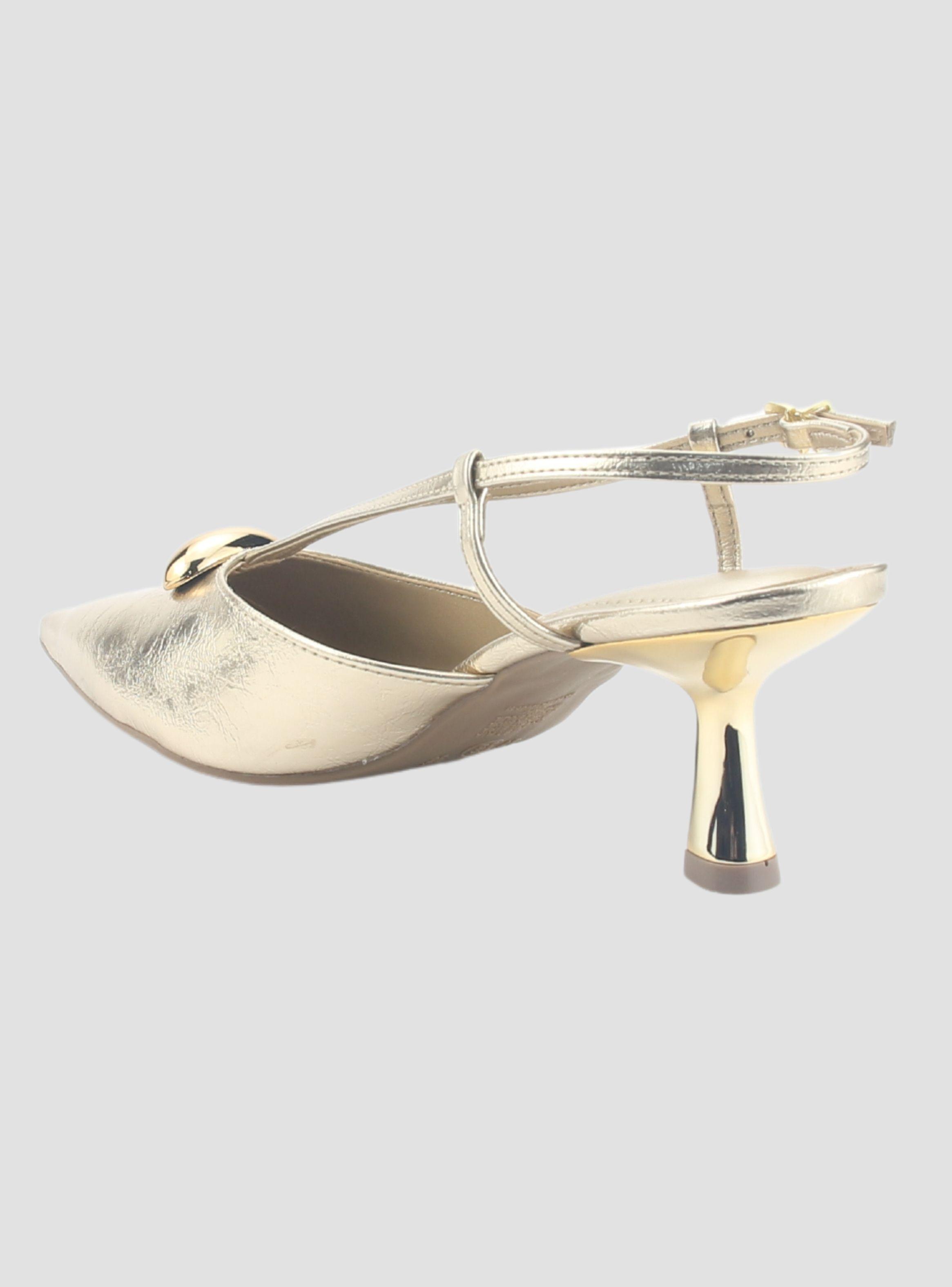 Zapato Via Marte Mujer 168-001-02 Dorado Casual-2