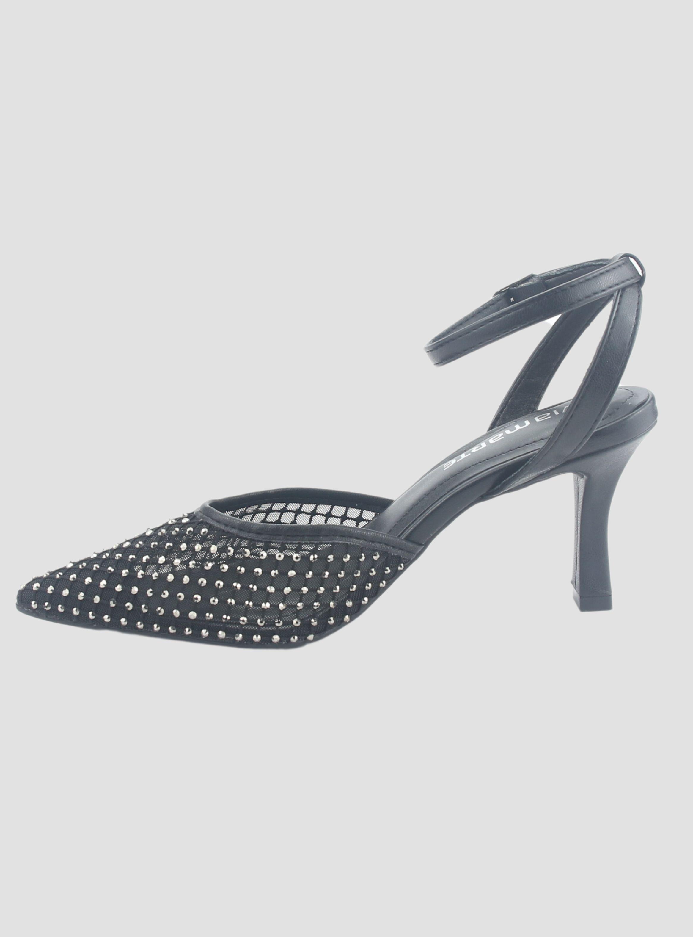 Zapato Via Marte Mujer 185-001-01 Negro Casual-1