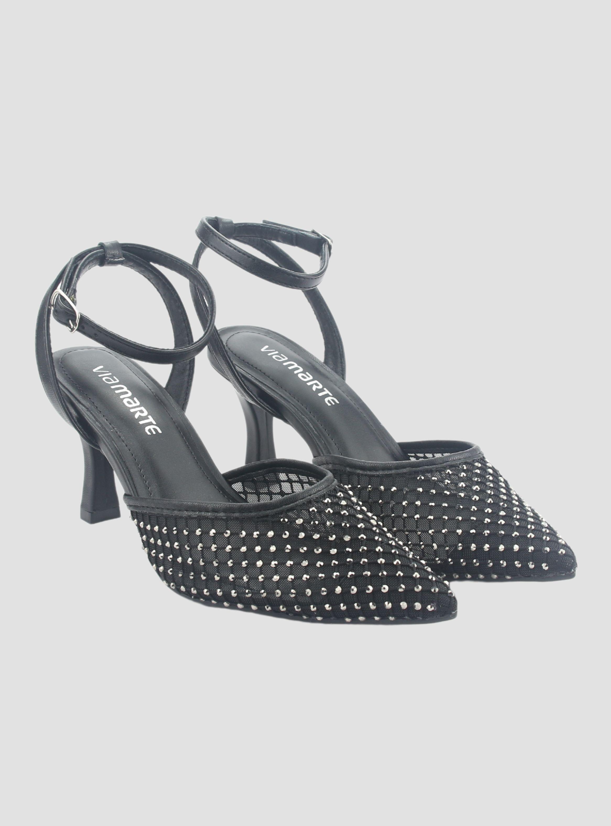 Zapato Via Marte Mujer 185-001-01 Negro Casual-2