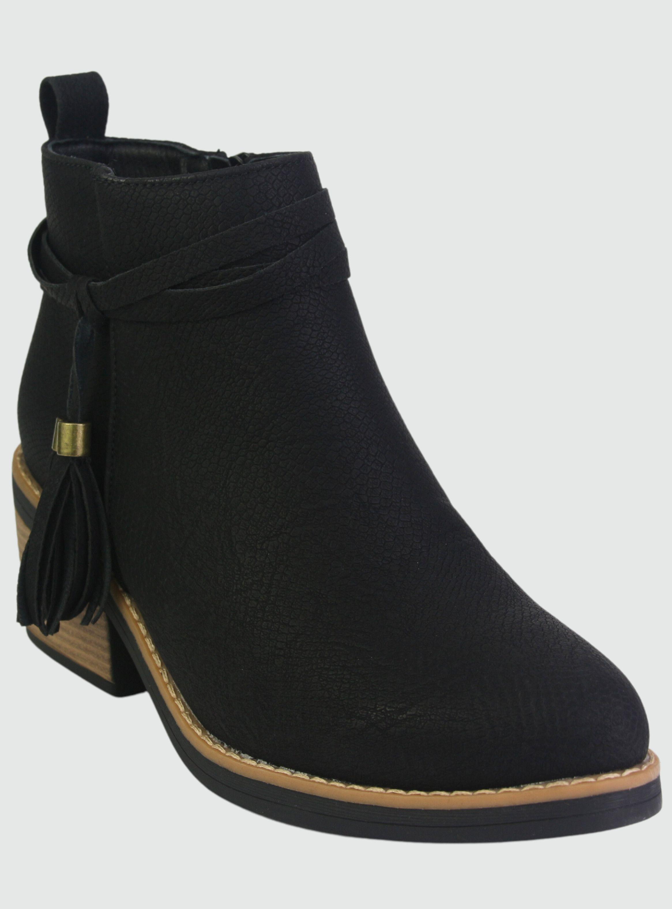 Botin Chalada Mujer Camp-38 Negro Casual-2