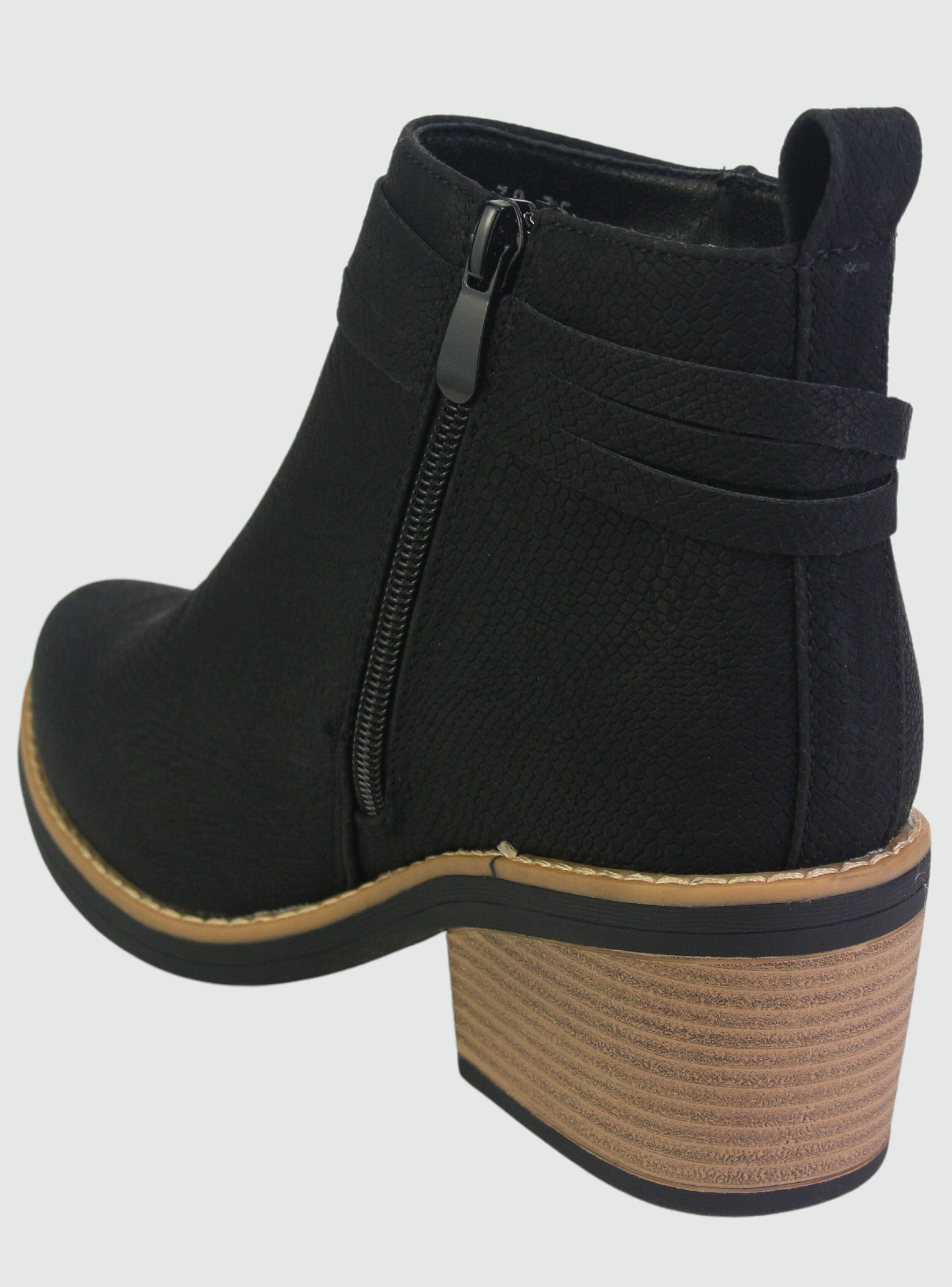 Botin Chalada Mujer Camp-38 Negro Casual-3