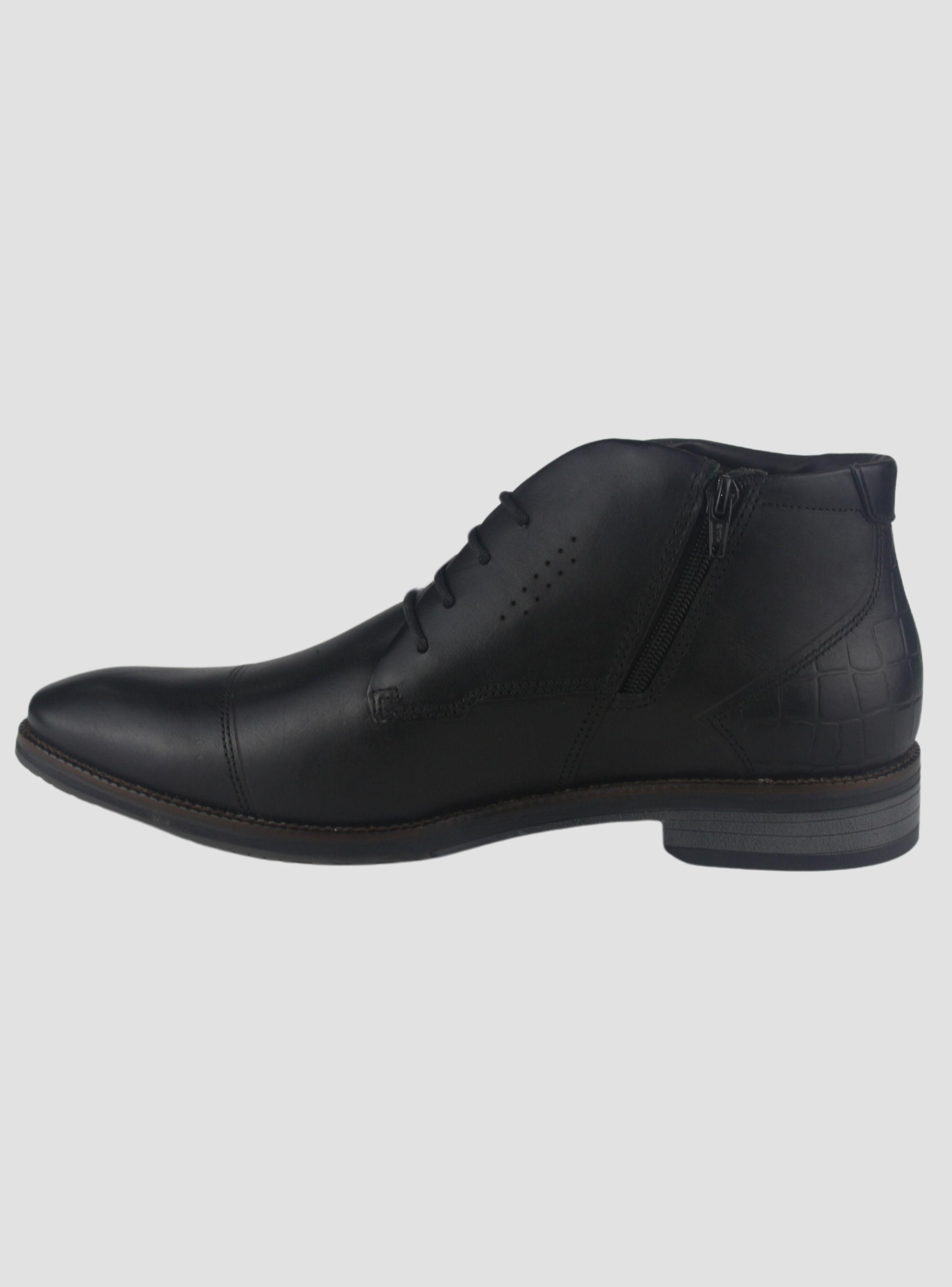 Botin Ferracini Hombre 3942 Bentley Negro Casual-1