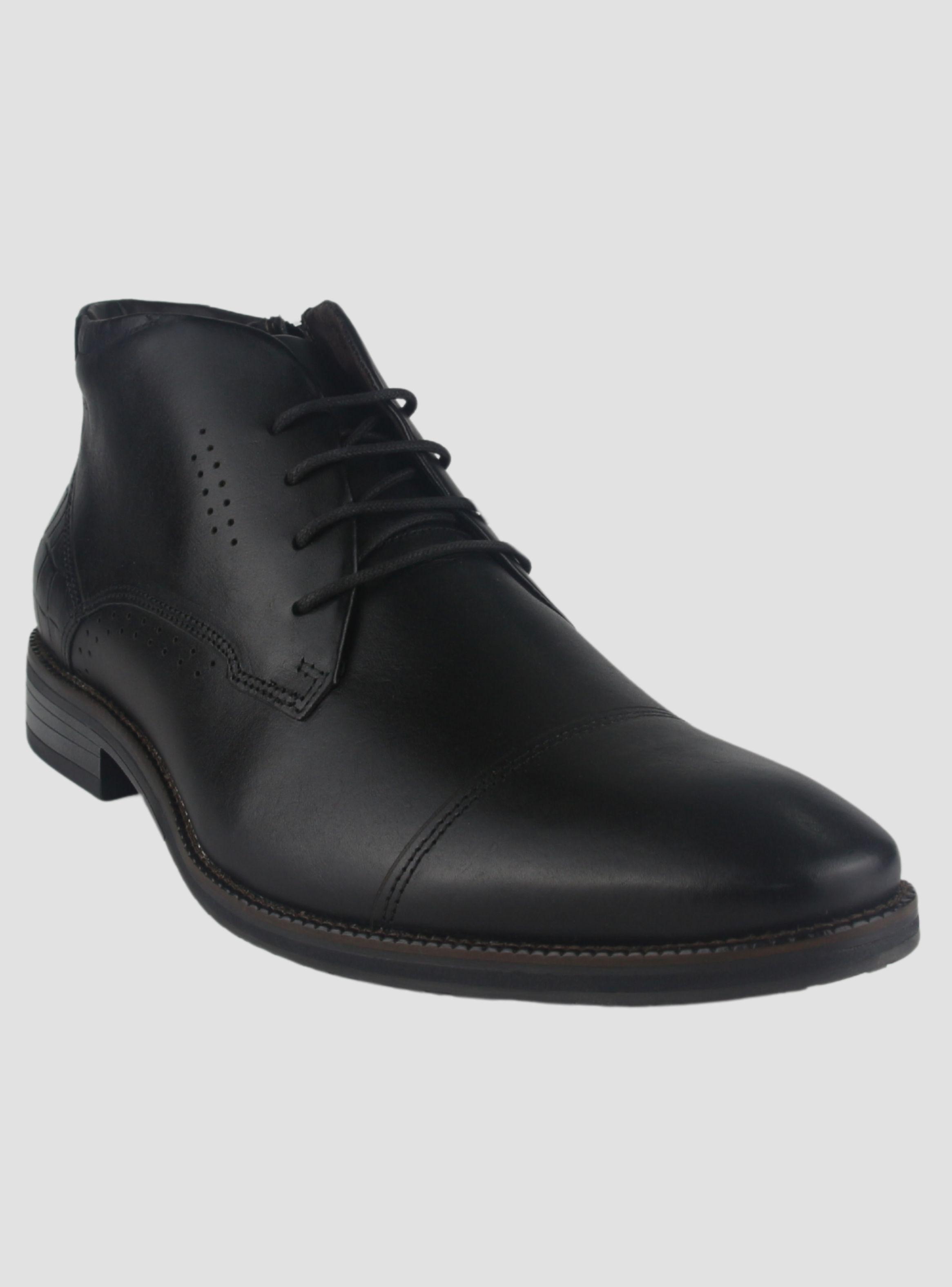 Botin Ferracini Hombre 3942 Bentley Negro Casual-2