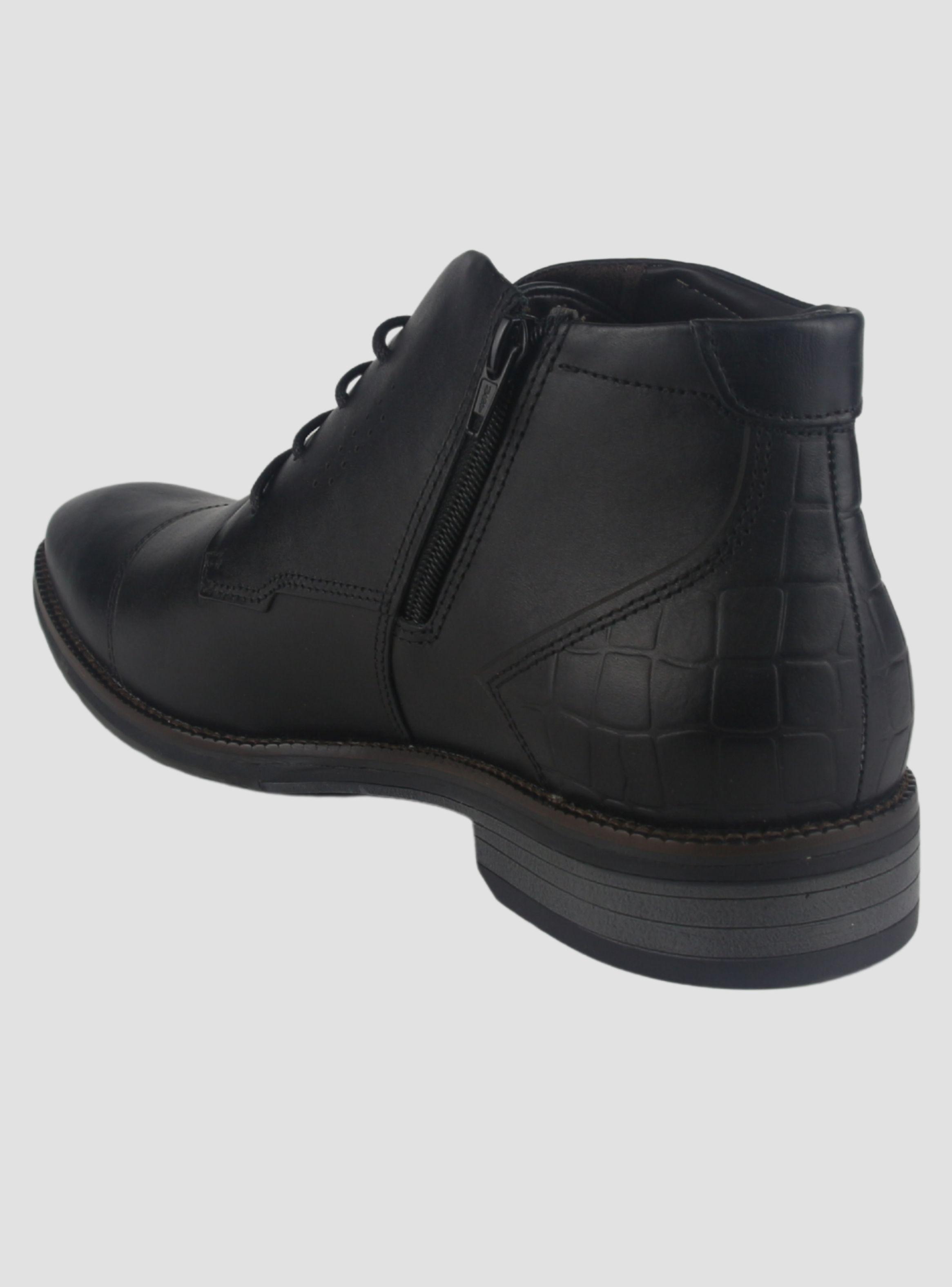 Botin Ferracini Hombre 3942 Bentley Negro Casual-3