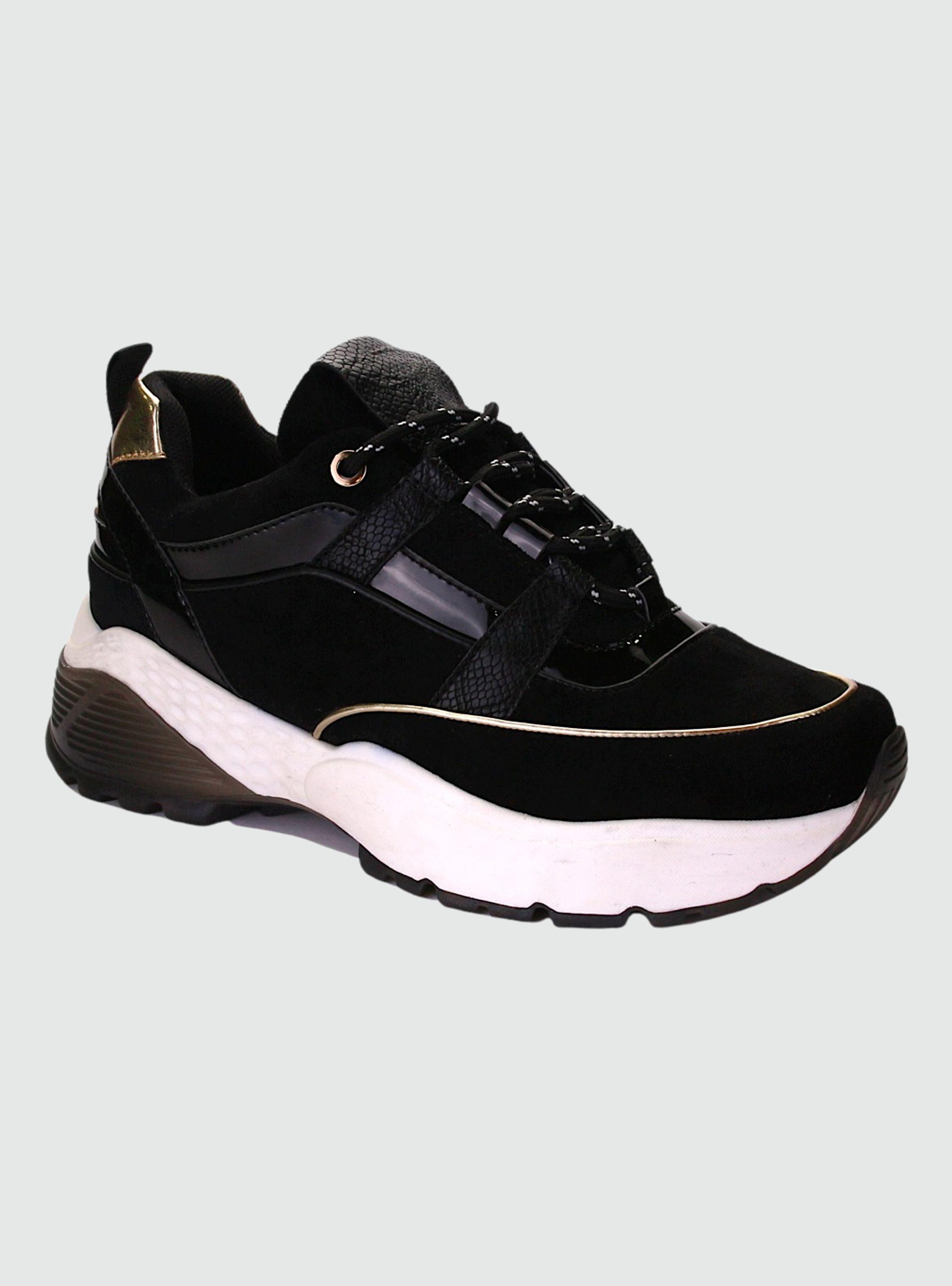 Zapatilla Chalada Mujer Crush-1 Negro Urbano-0