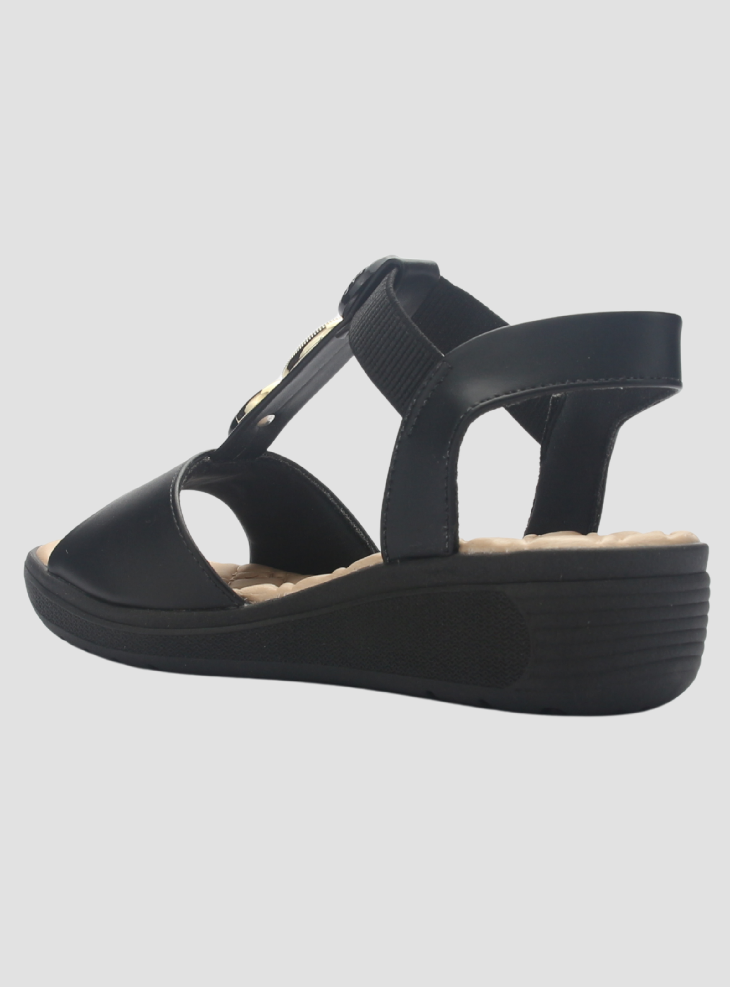 Sandalia Mujer Negro Comfortflex 2586404 Casual-3
