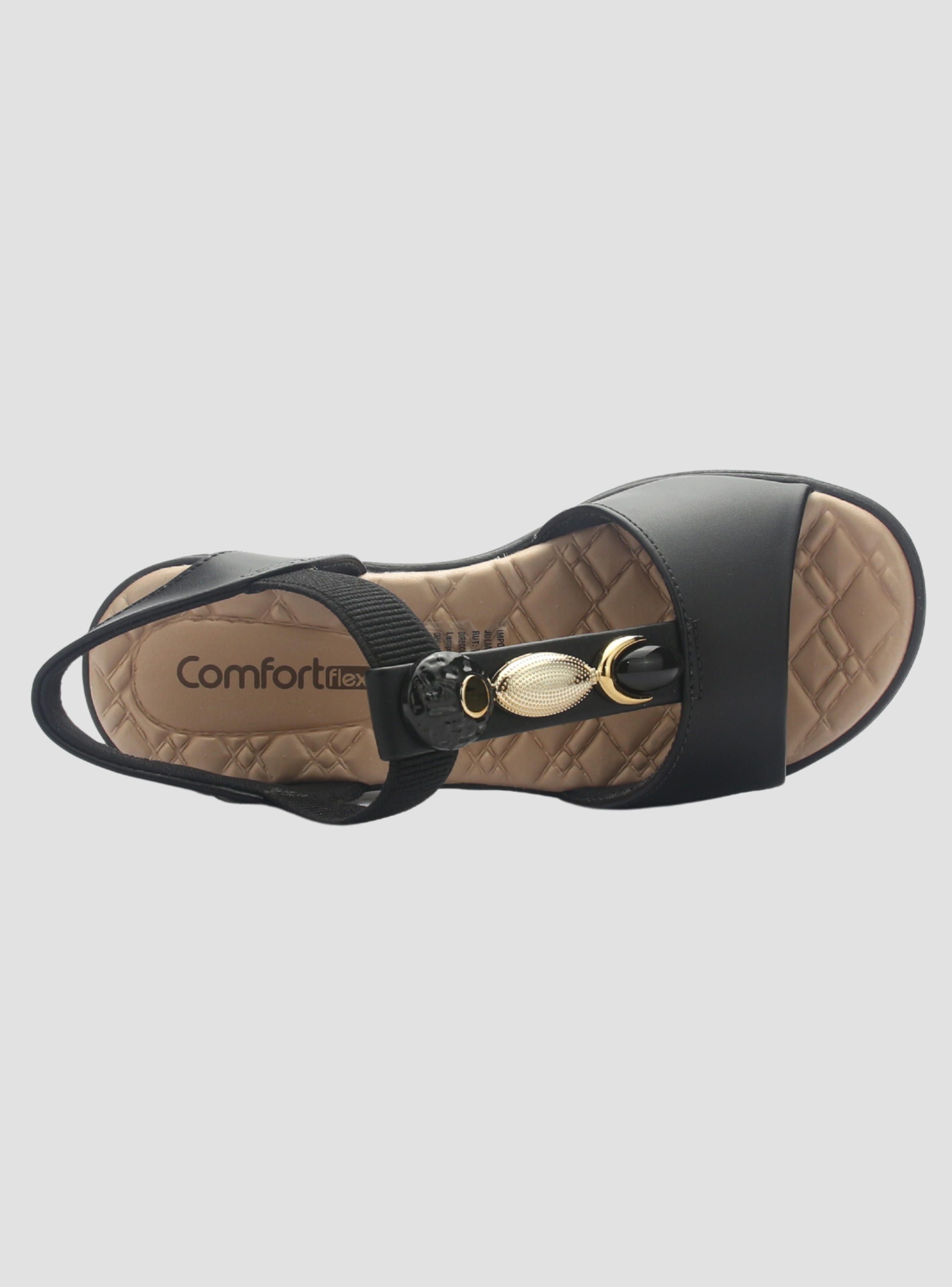 Sandalia Mujer Negro Comfortflex 2586404 Casual-4