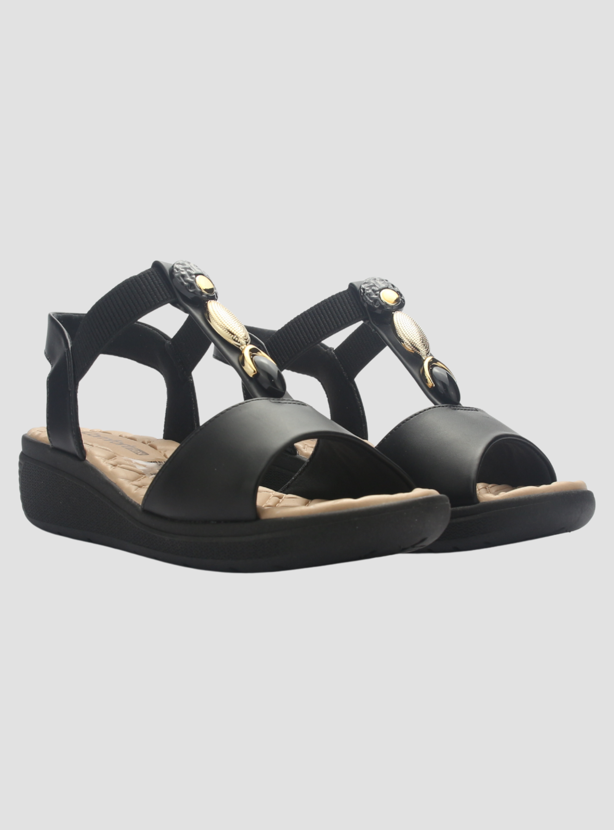 Sandalia Mujer Negro Comfortflex 2586404 Casual-5