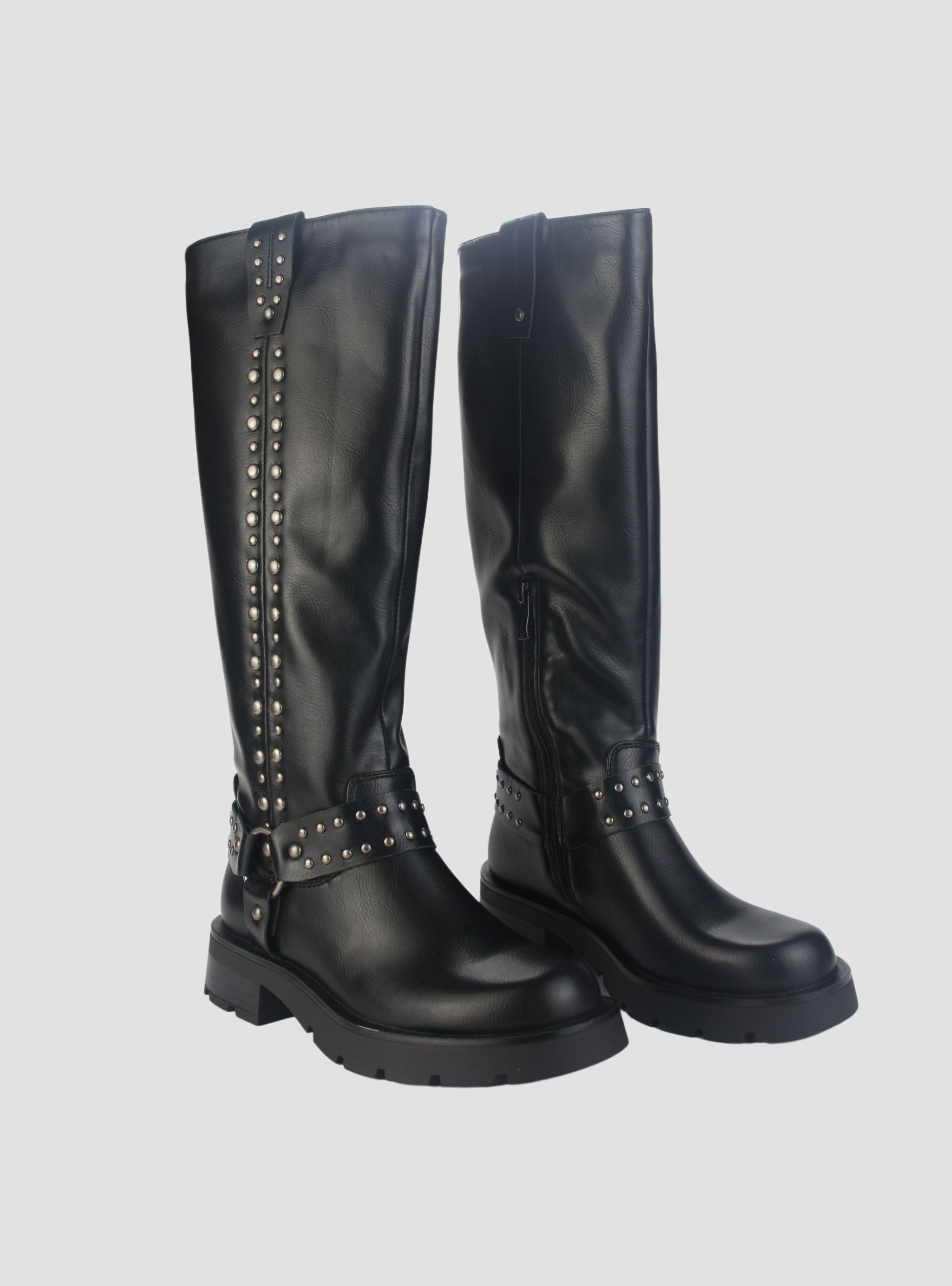 Bota Chalada Mujer Tati-1 Negro Casual-4