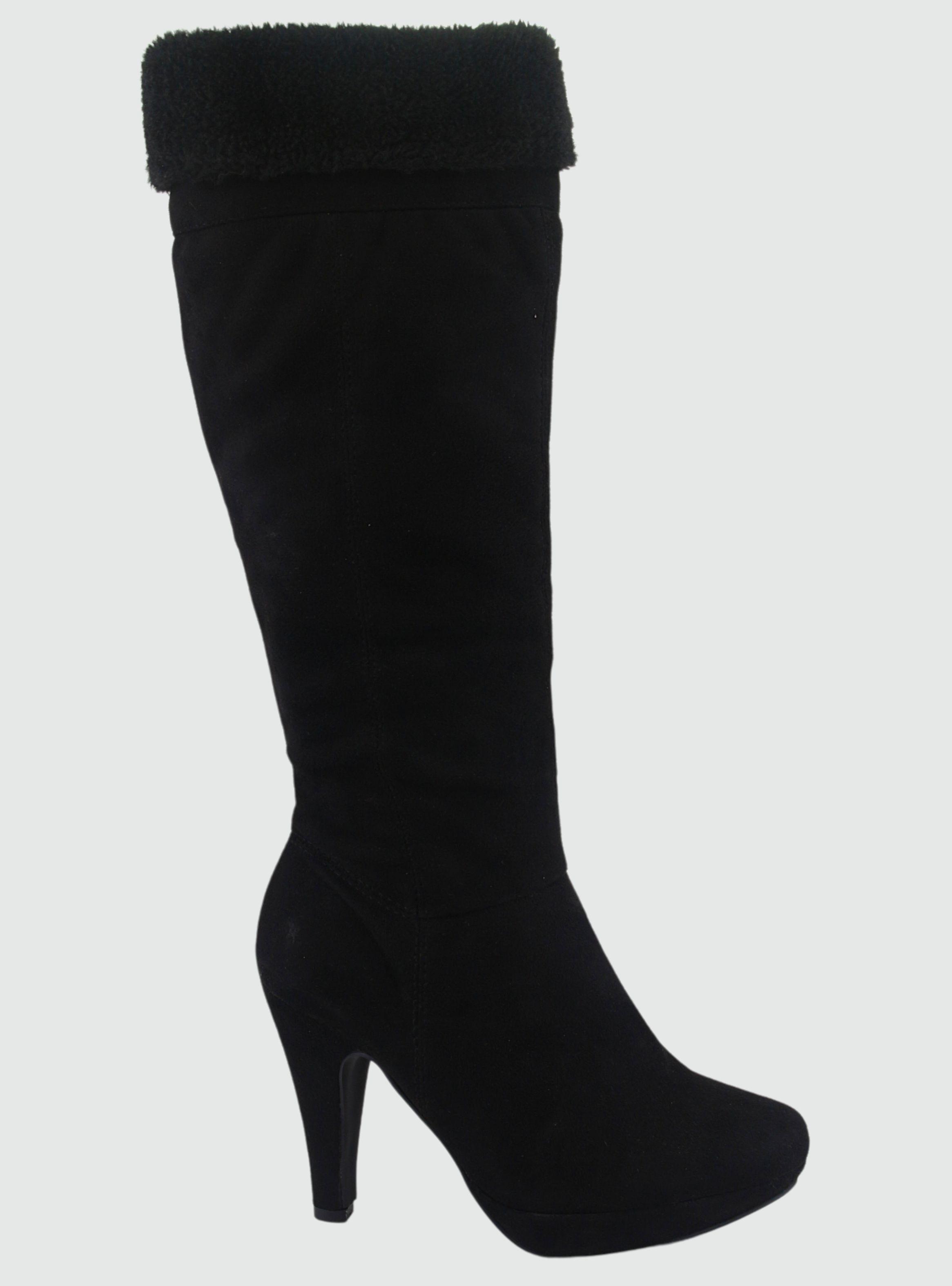 Bota Chalada Mujer Plataform-4 Negro Moda-0