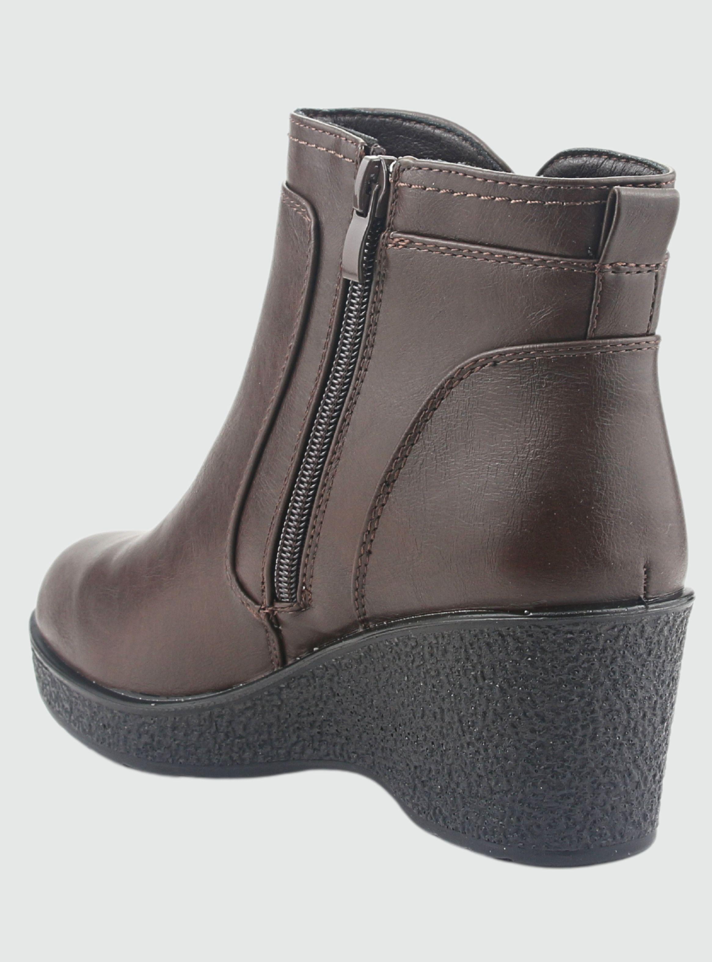 Botin Chalada Mujer Windy-2 Café Casual-3