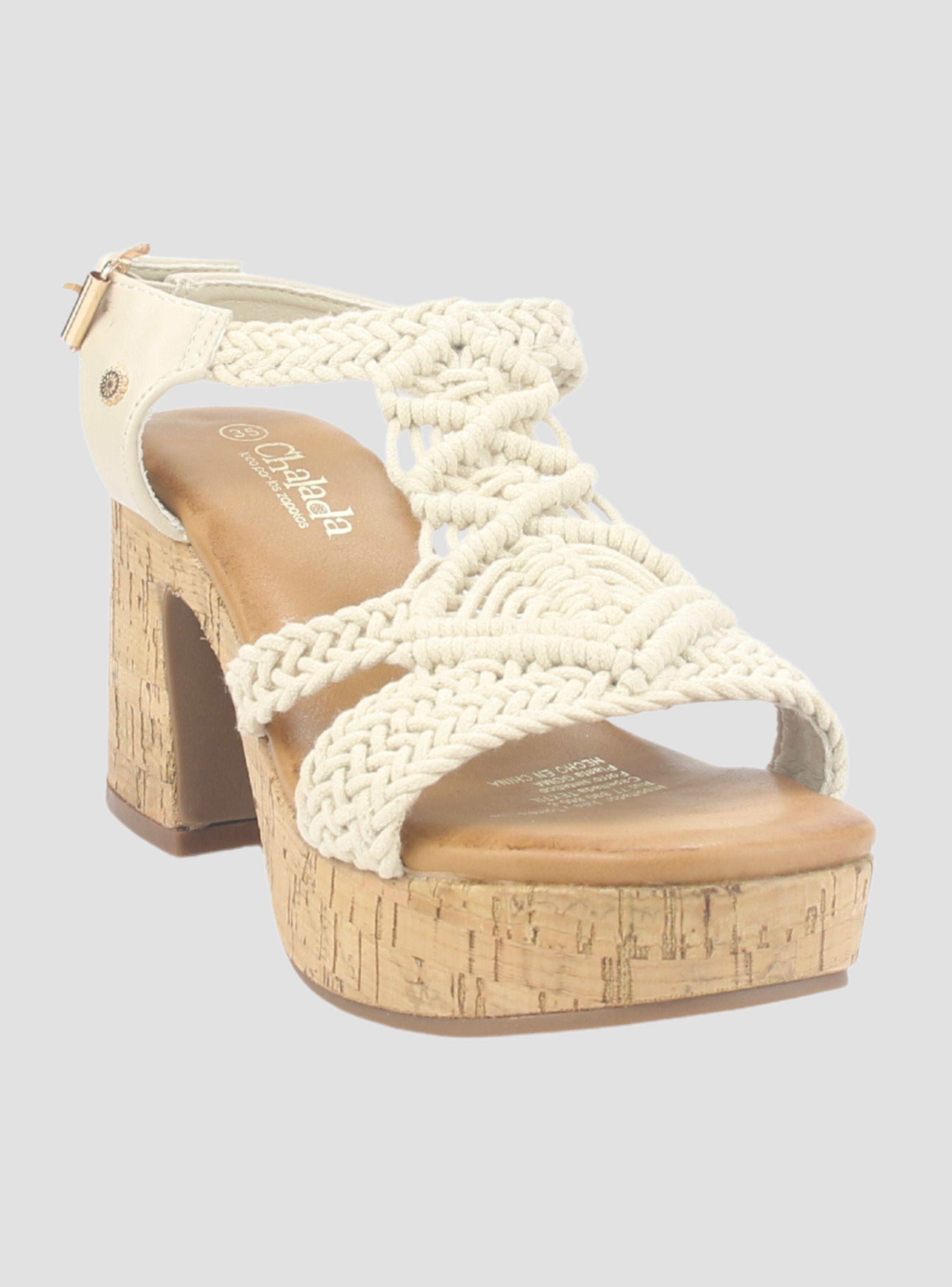 Sandalia Chalada Mujer Wike-1 Beige Plataforma-2