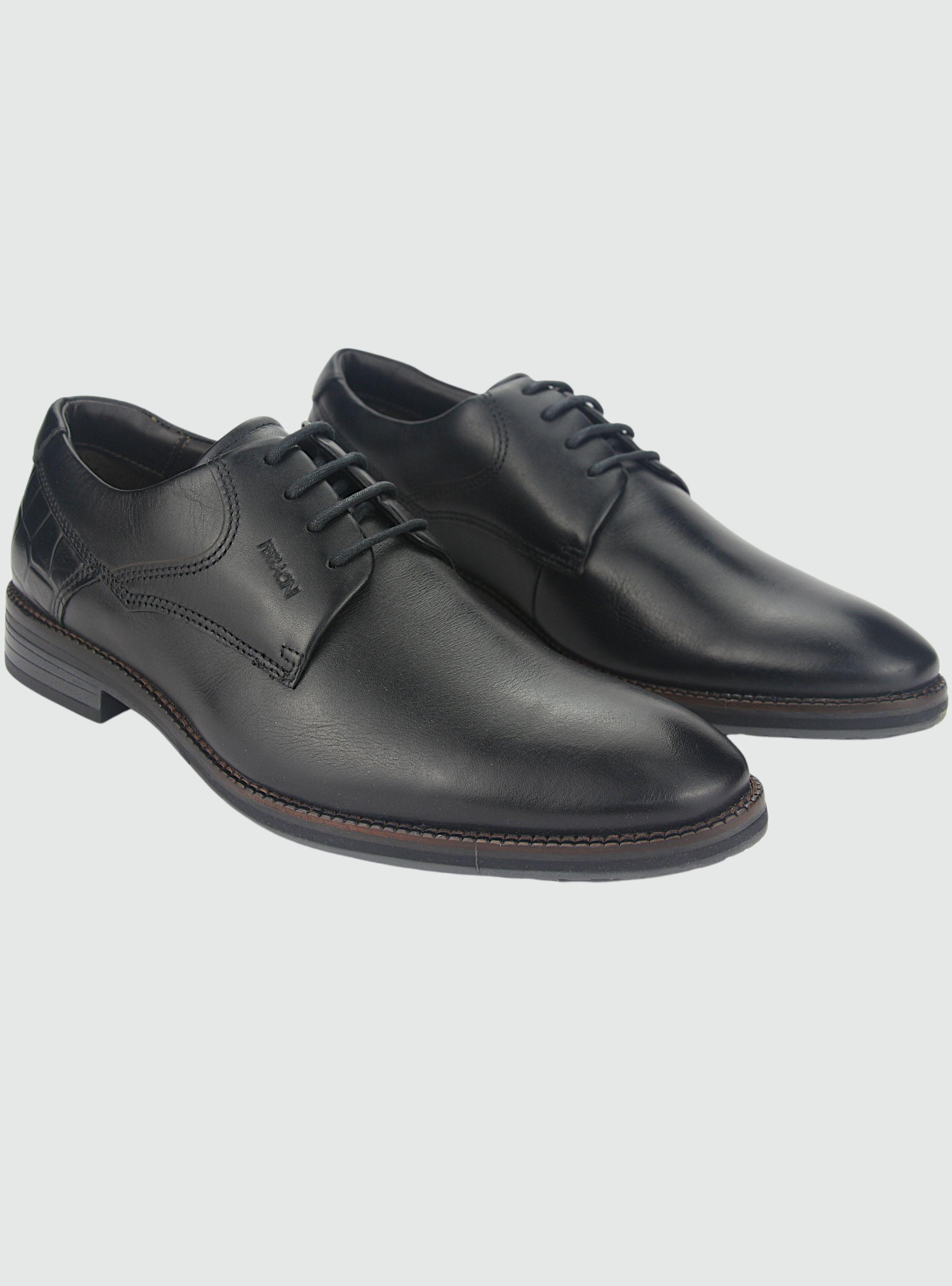 Zapato Ferracini Hombre 3941 Bentley Negro Casual-4