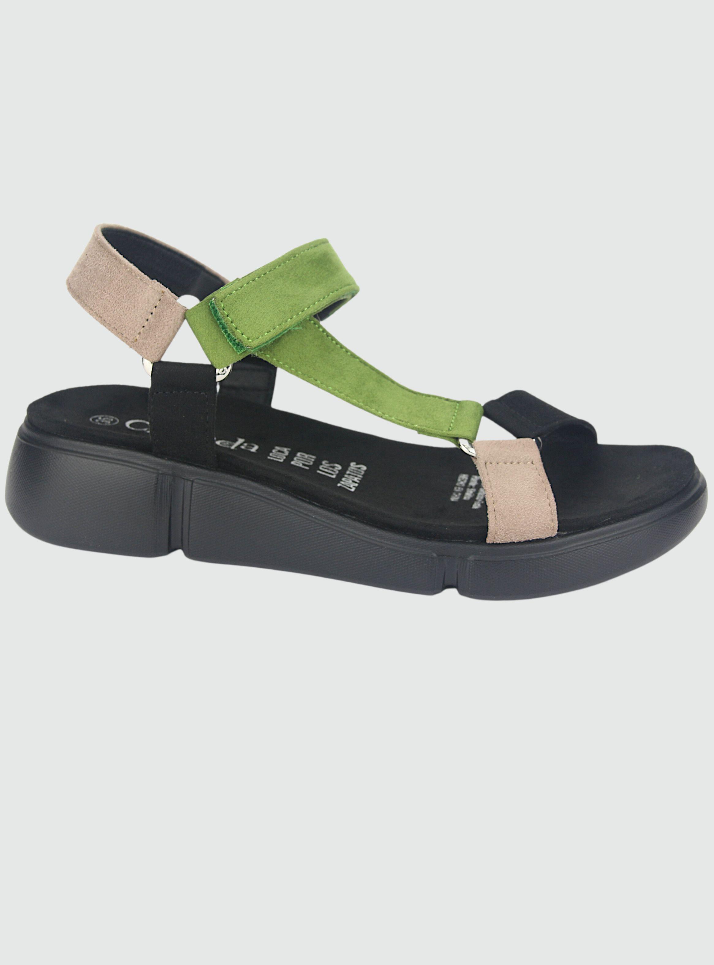 Sandalia Chalada Mujer Nazca-30 Negro Casual-0