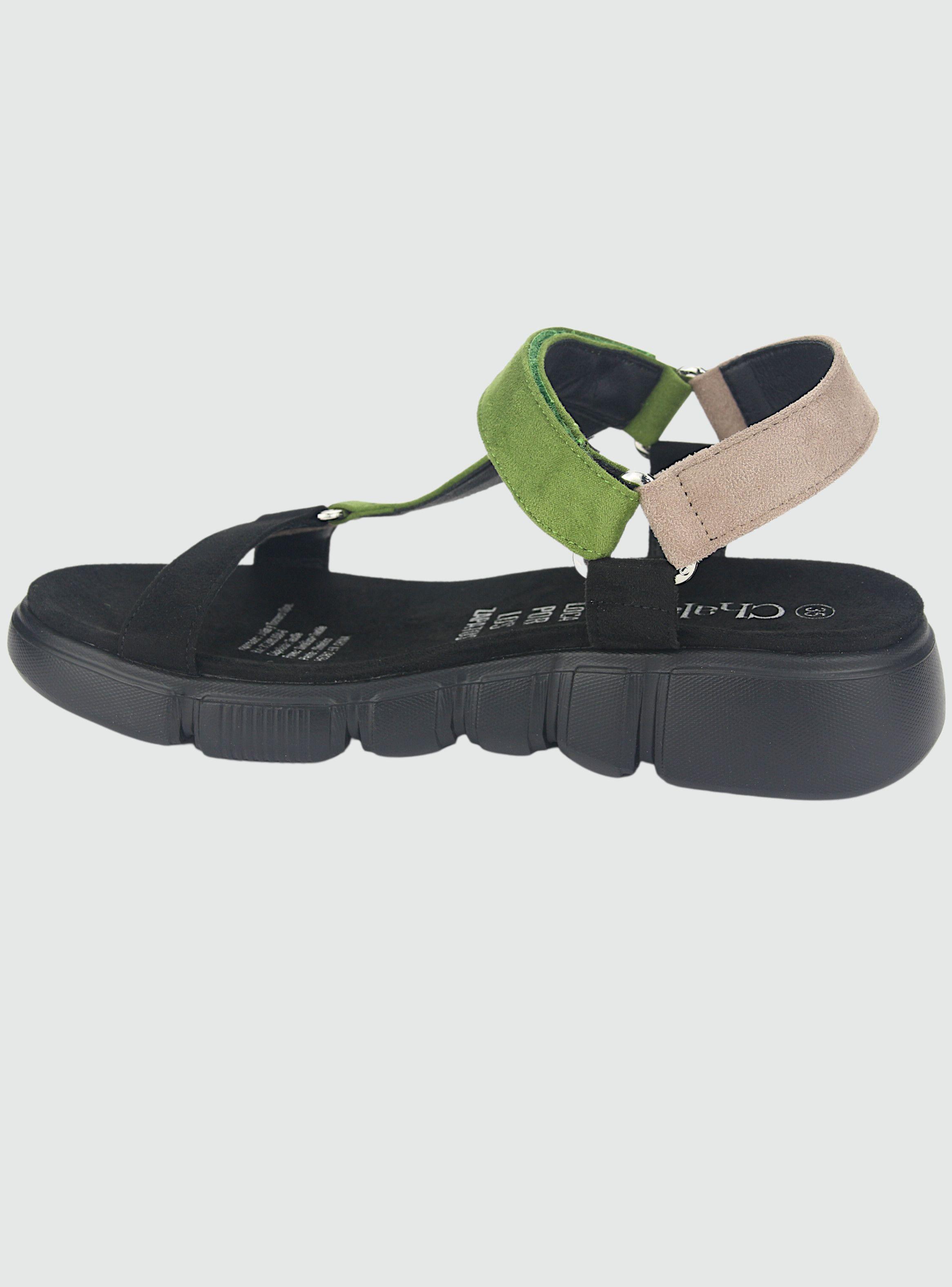 Sandalia Chalada Mujer Nazca-30 Negro Casual-1