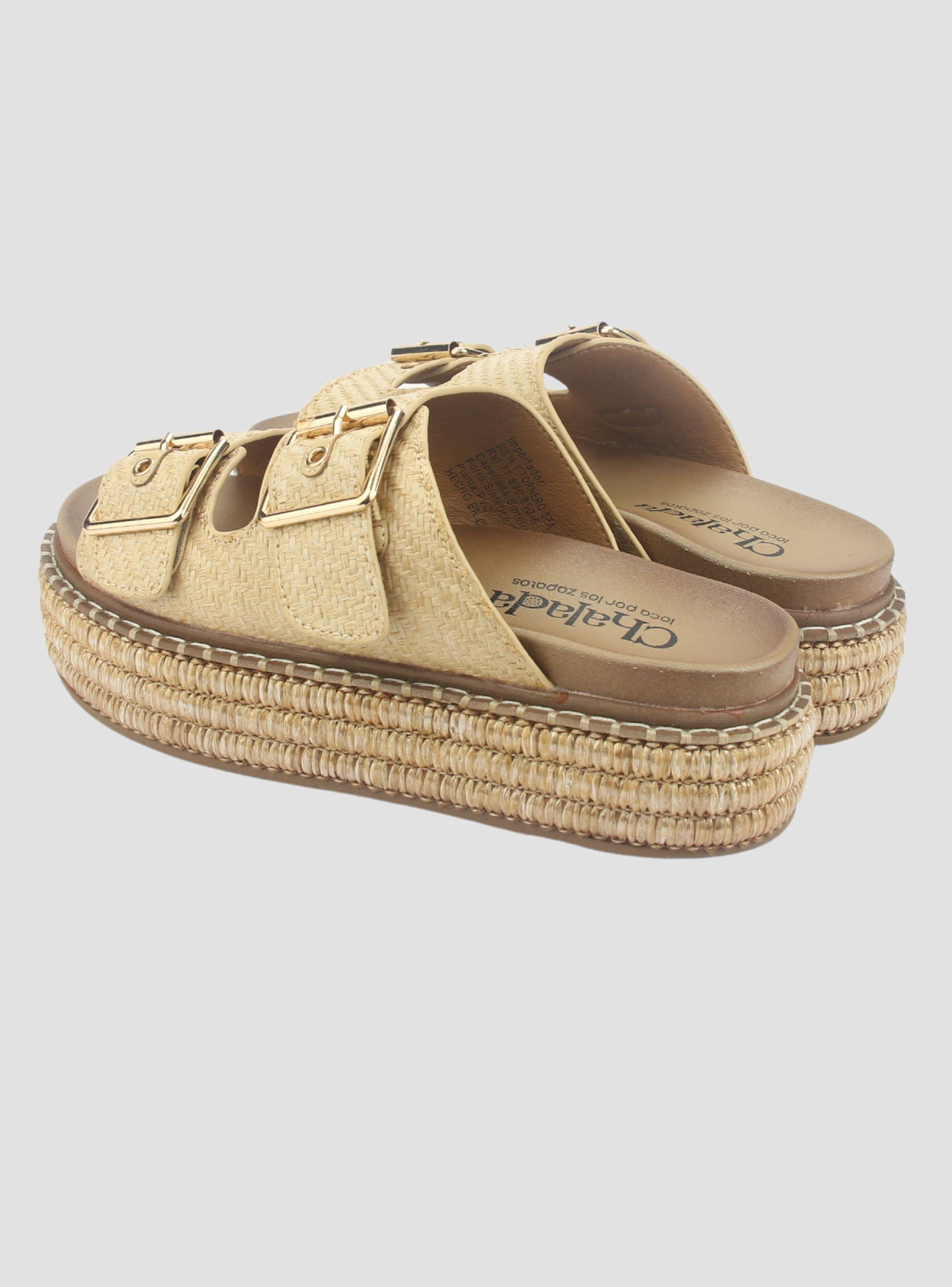 Sandalia Chalada Mujer Yukon-15 Beige Plataforma Poki-5