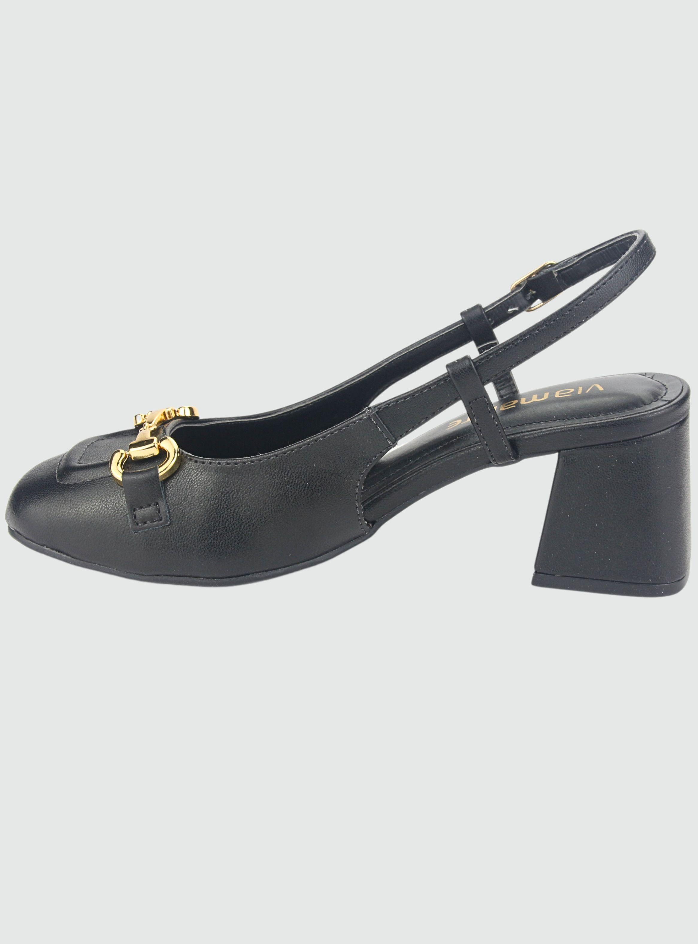 Zapato Via Marte Mujer 23-16804 N Preto Casual-1