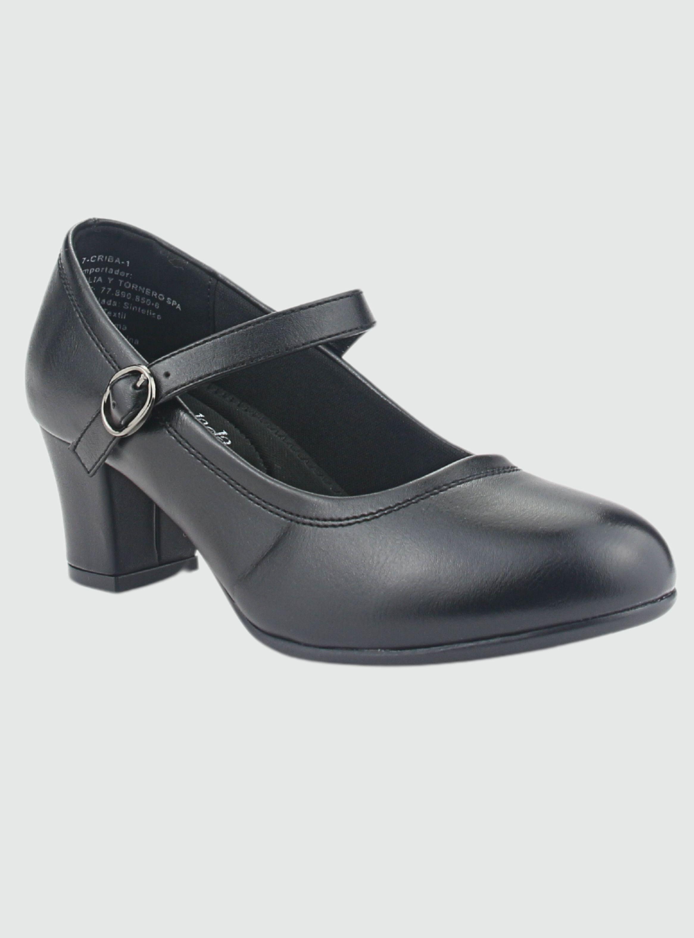 Zapato Chalada Mujer Criba-1 Negro Casual-2