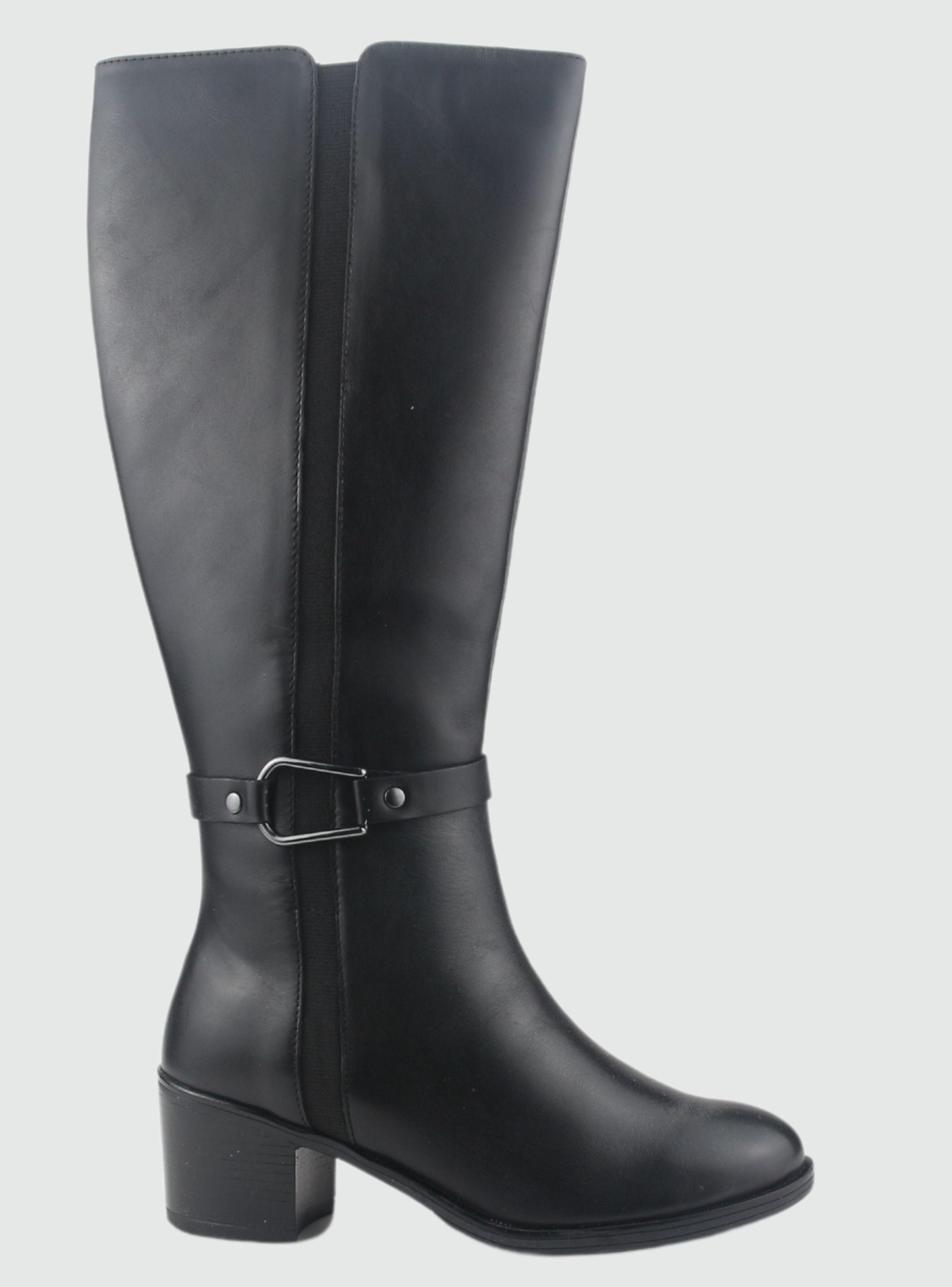 Bota de Cuero Mujer Casual Negro Palena-0