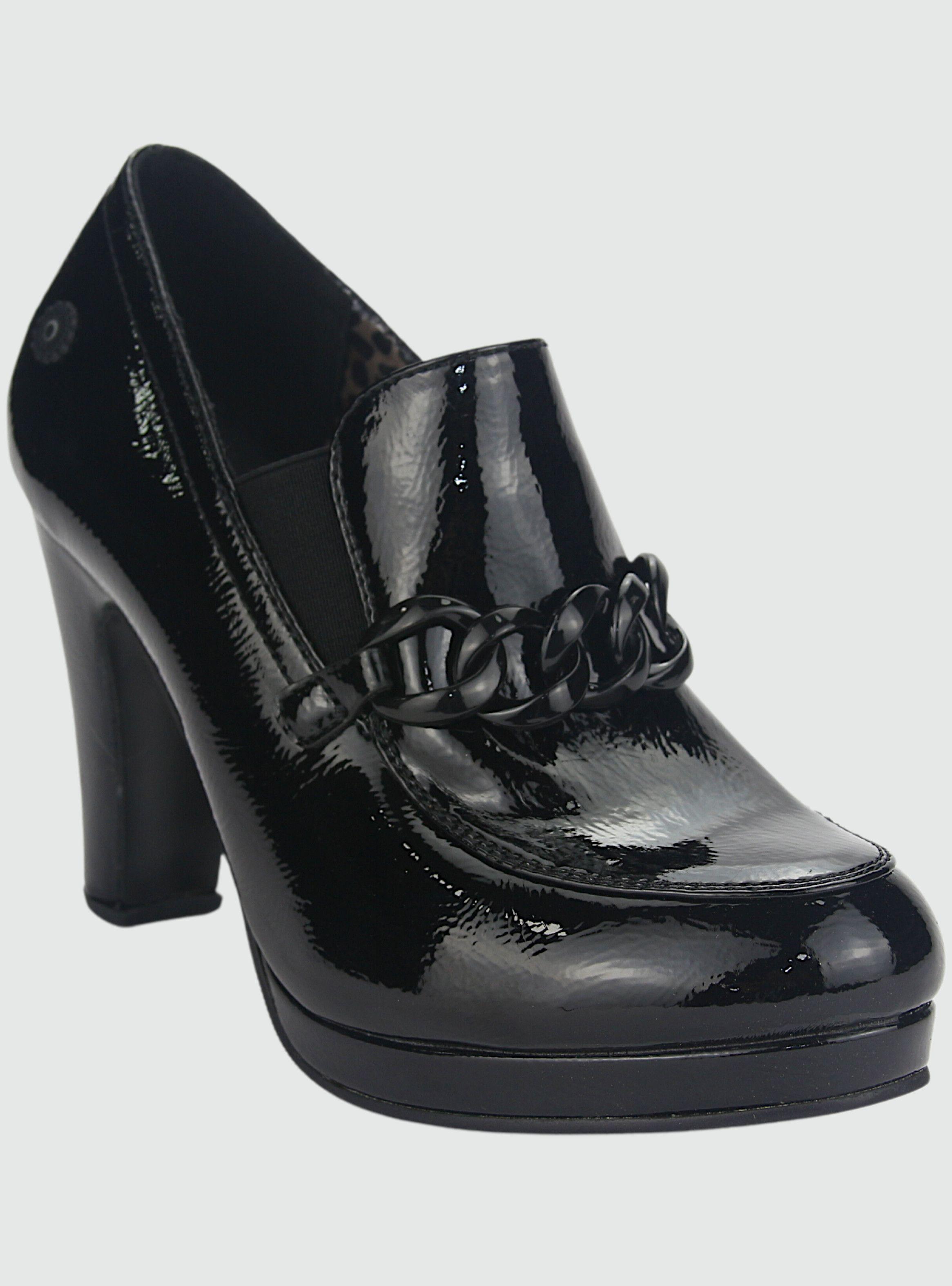 Zapato Chalada Mujer Plataform27 Negro Casual-2