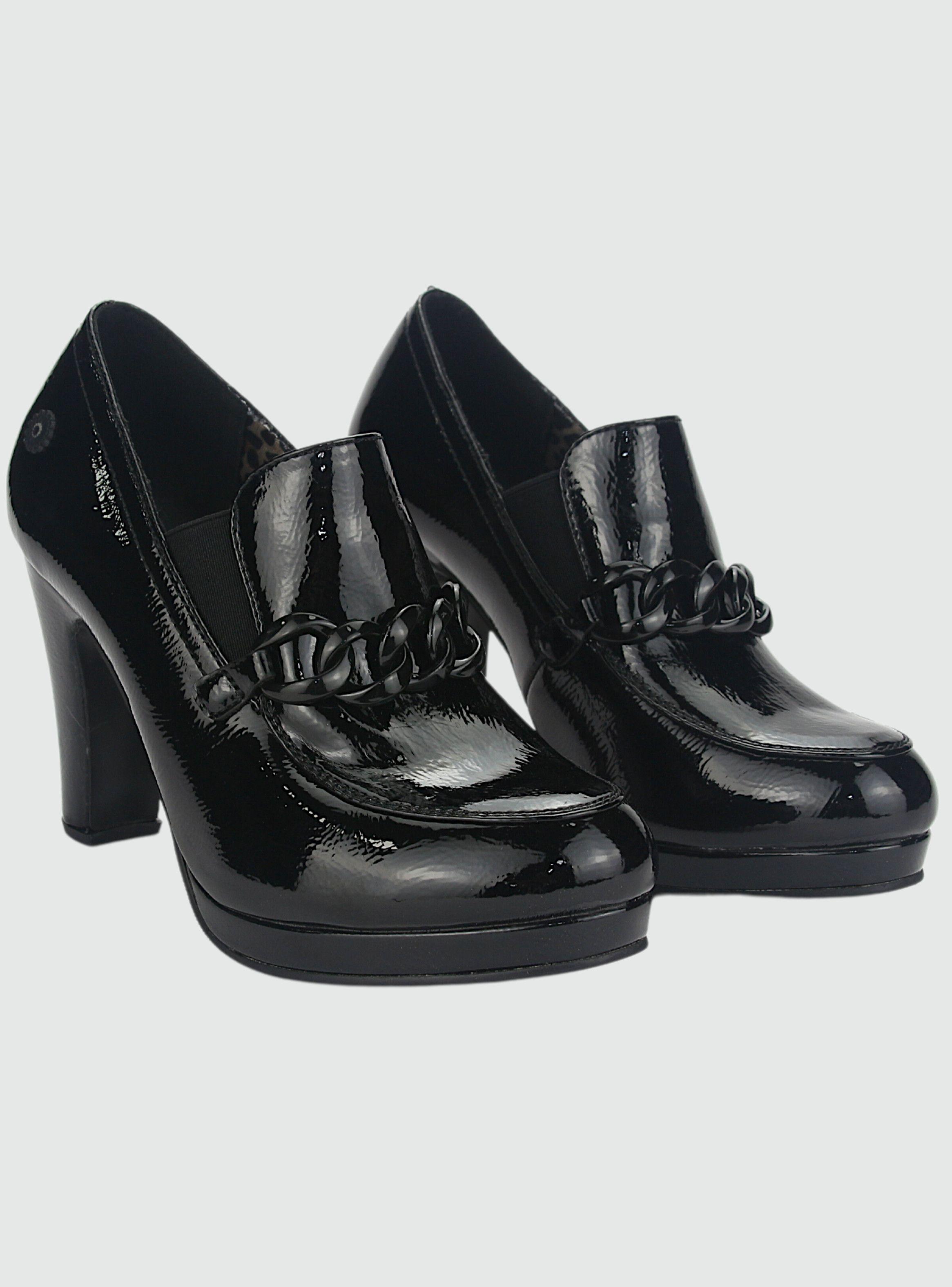 Zapato Chalada Mujer Plataform27 Negro Casual-4