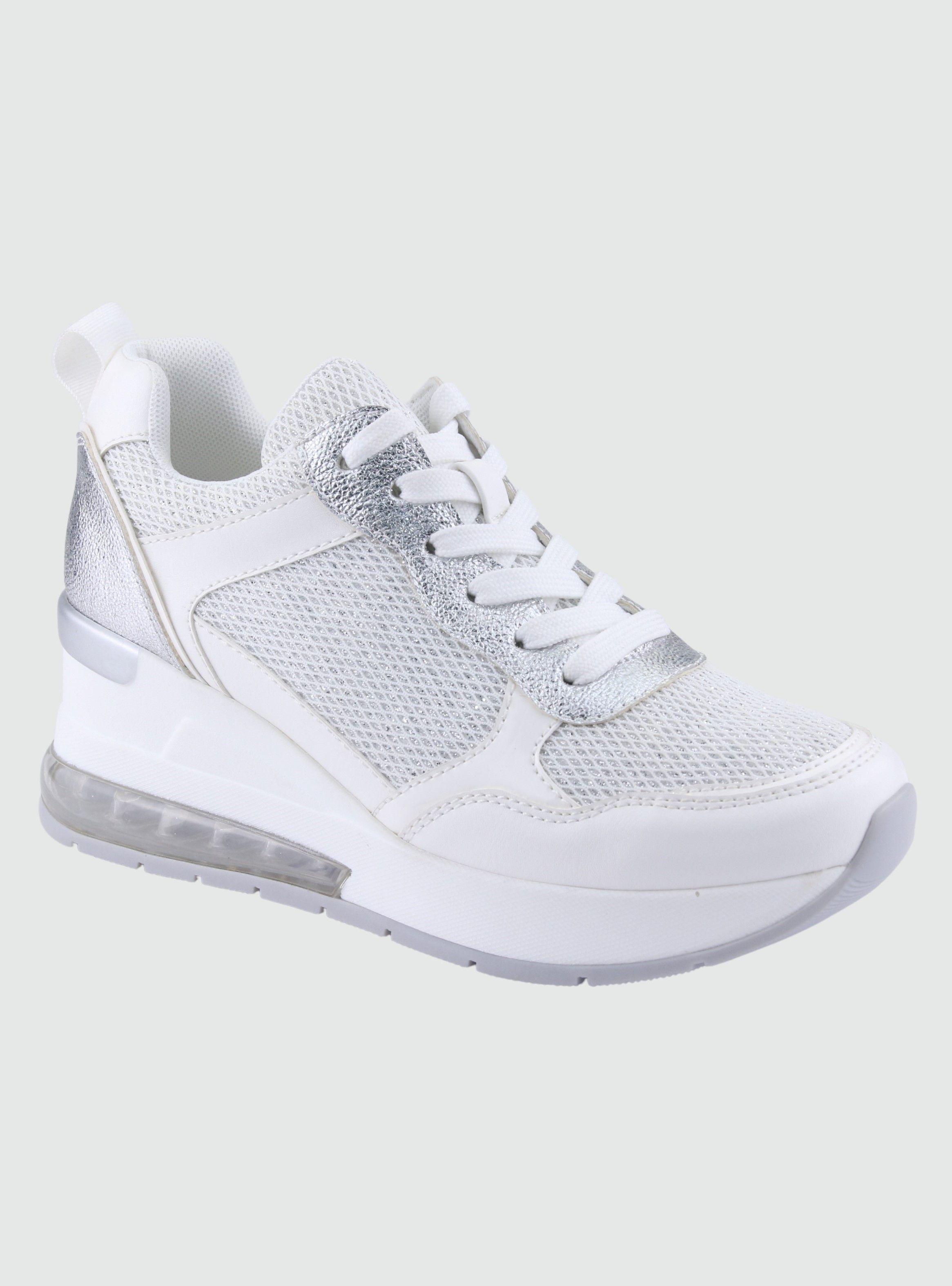 Zapatilla Chalada Mujer Boldenair10 Blanco Plataforma-0