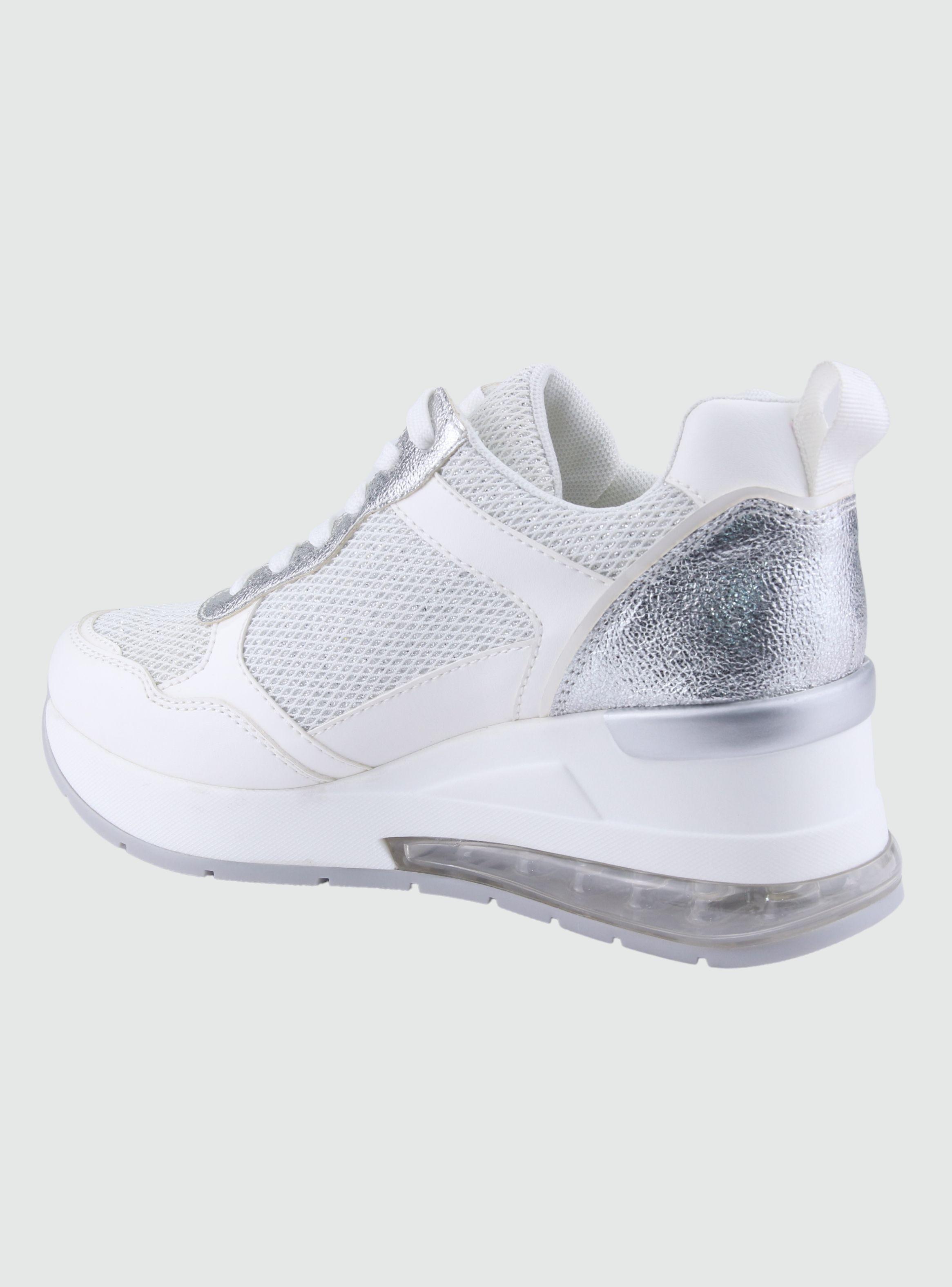 Zapatilla Chalada Mujer Boldenair10 Blanco Plataforma-1