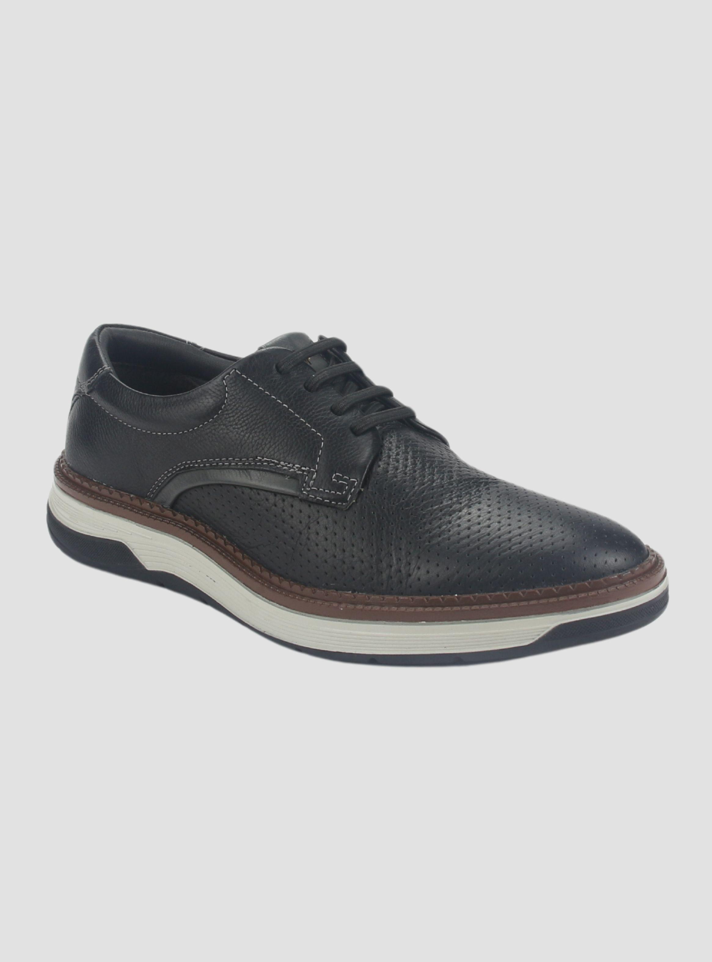 Zapato Ferracini Hombre 4326 Blaze Negro Casual-2