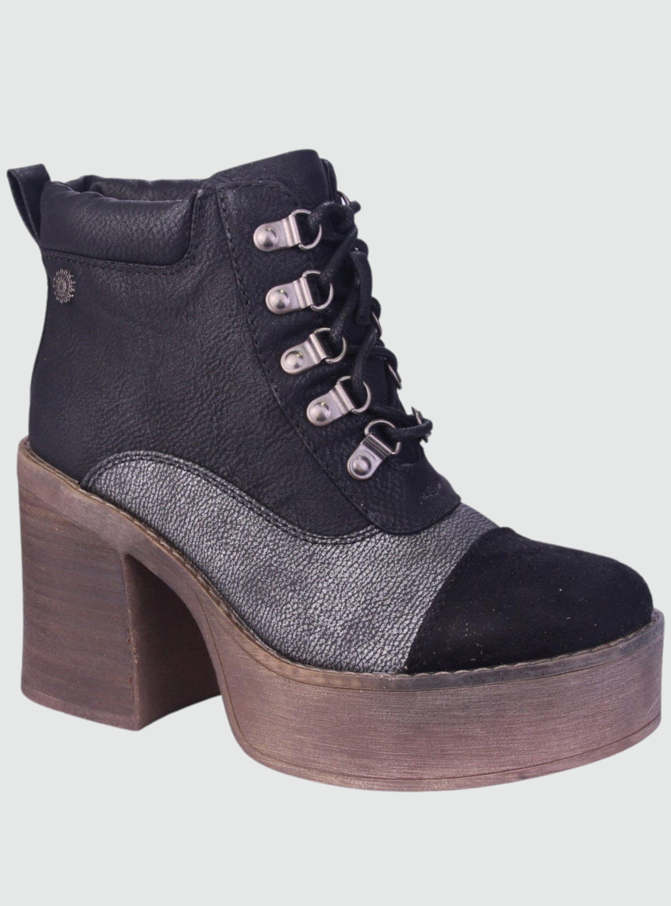 Botin Chalada Mujer Nieve-1 Negro Moda-0
