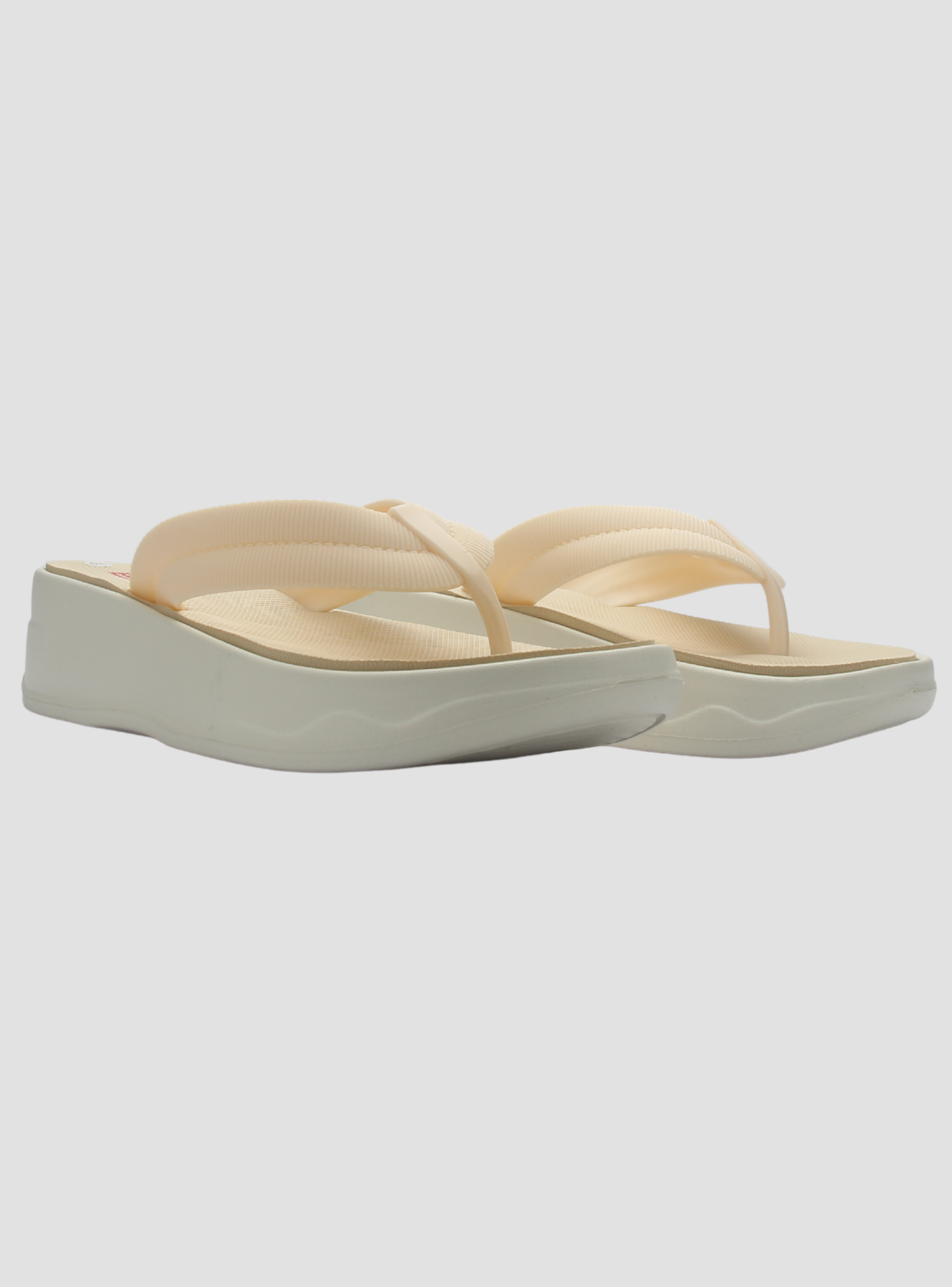 Sandalia de Mujer de color Beige Casual Funway Beach-49-4