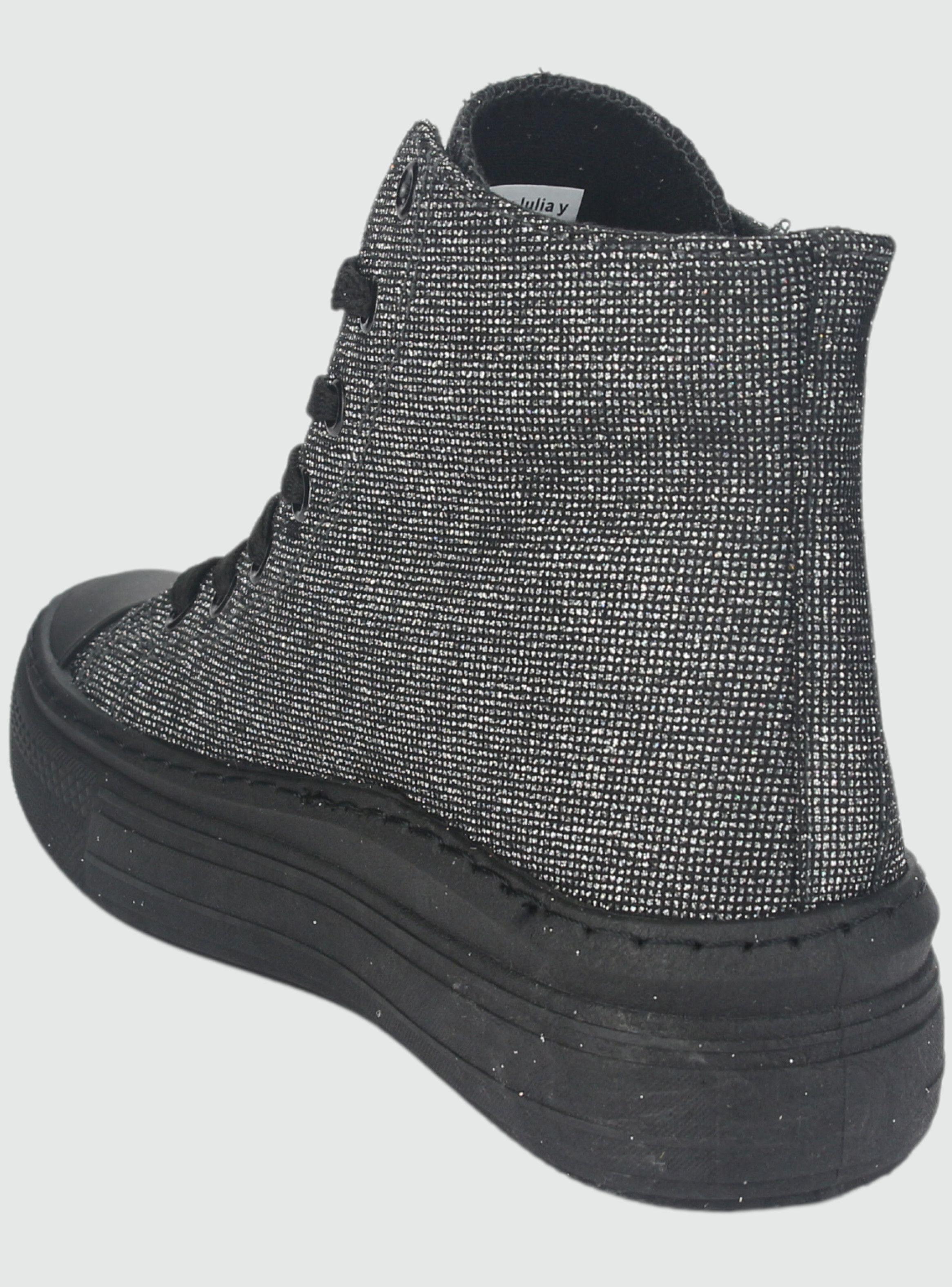 Zapatilla Chalada Mujer Clu-12 Negro Urbano-3