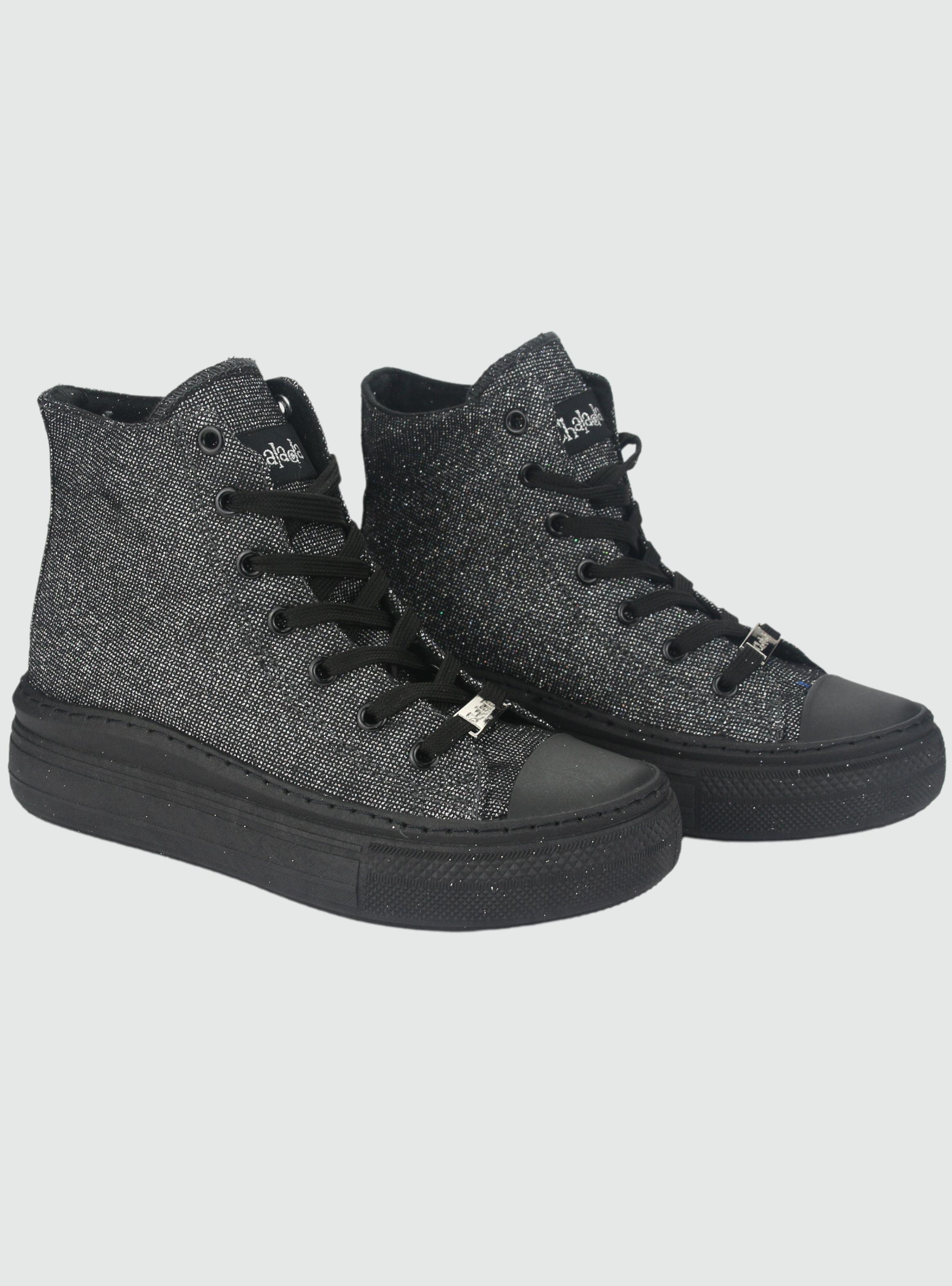 Zapatilla Chalada Mujer Clu-12 Negro Urbano-4