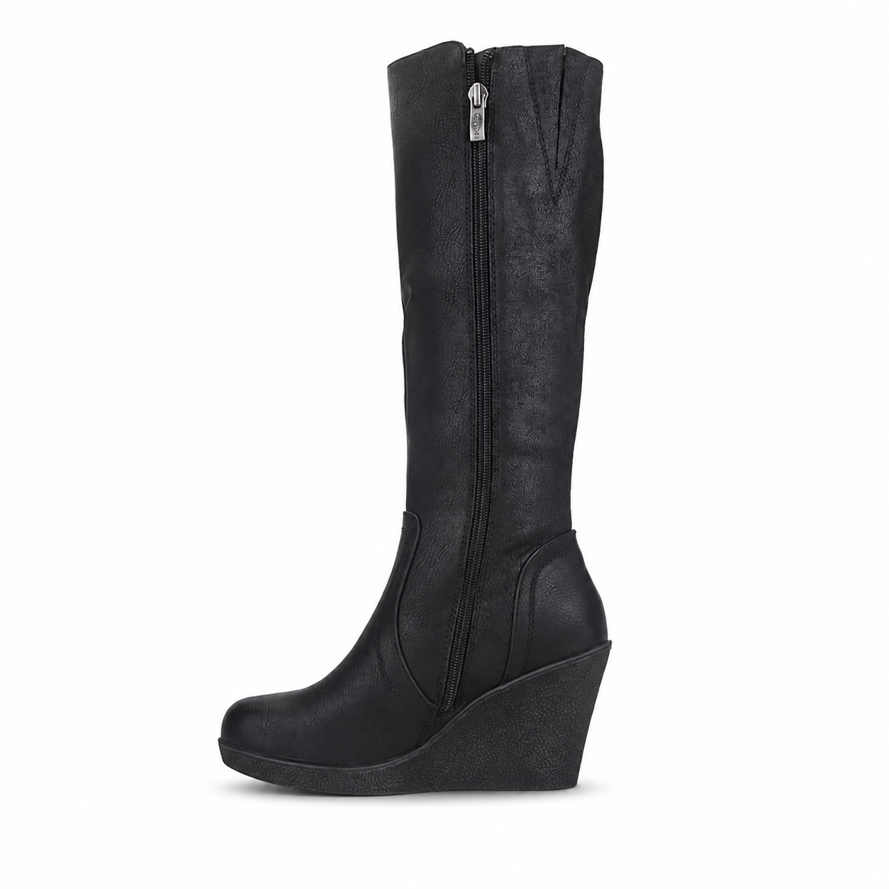 Bota Chalada Mujer Wedge-40 Negro Casual-1