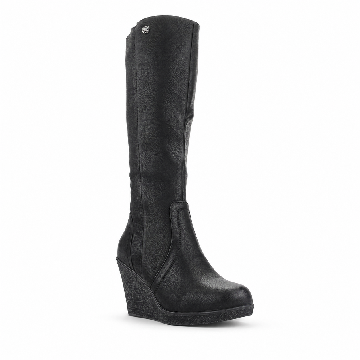 Bota Chalada Mujer Wedge-40 Negro Casual-2