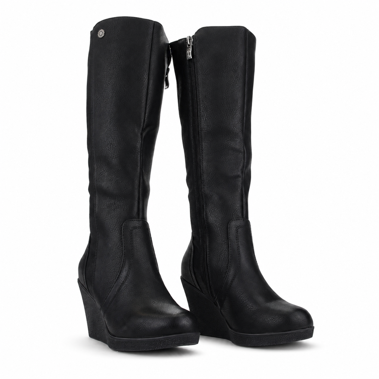 Bota Chalada Mujer Wedge-40 Negro Casual-4