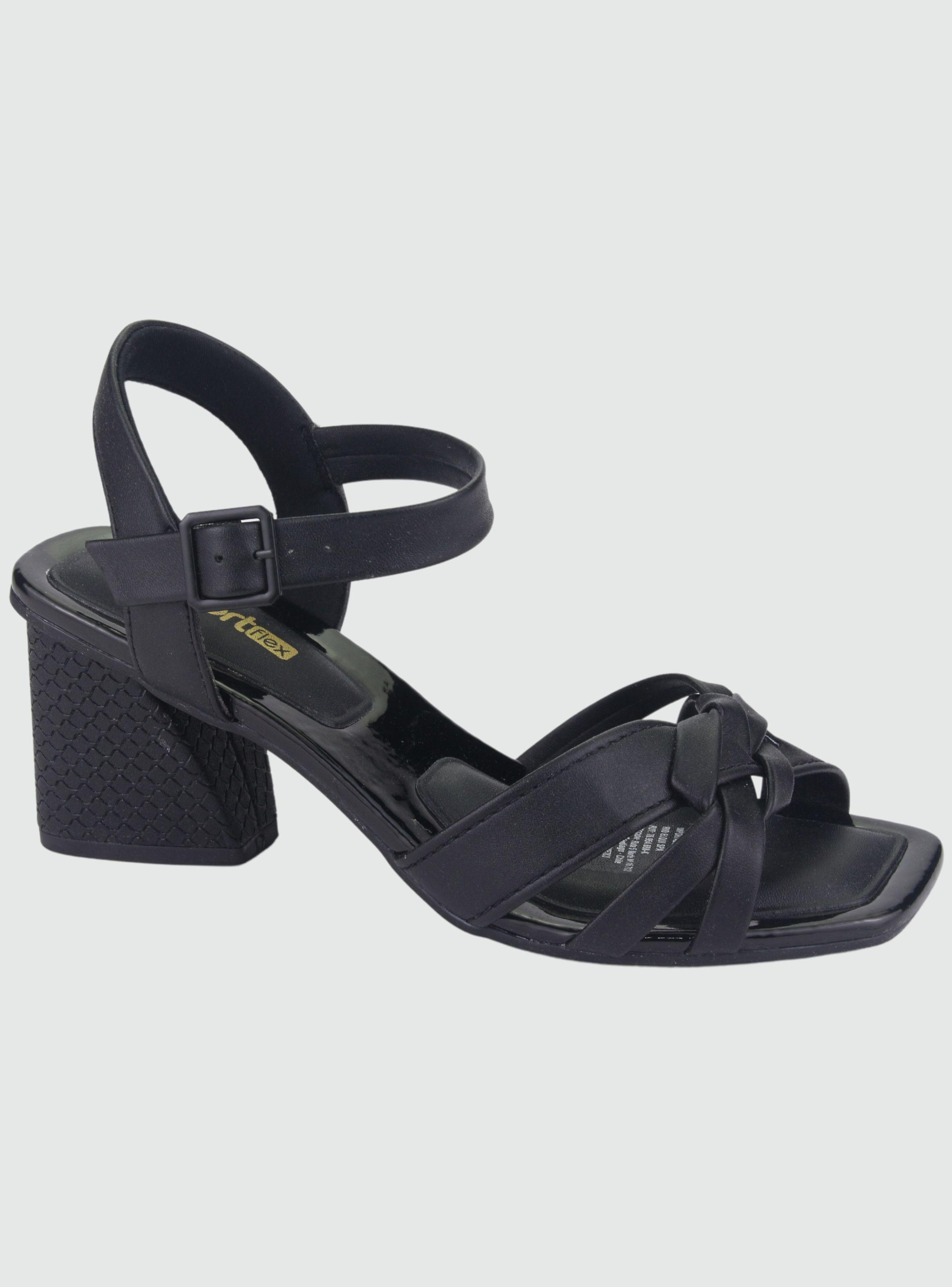 Sandalia Comfortflex Mujer 2274402 Negro Moda-0